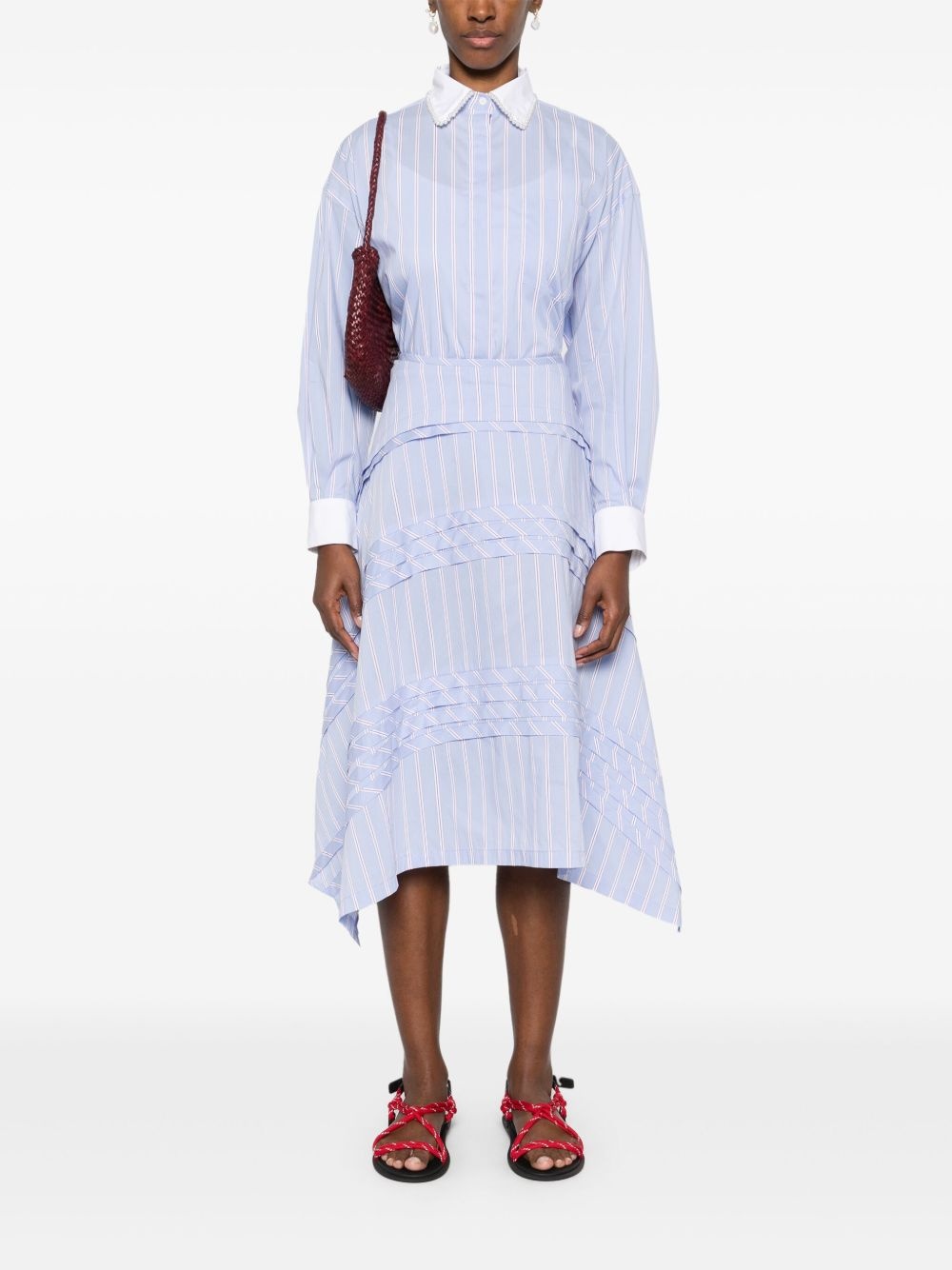 striped midi skirt - 2