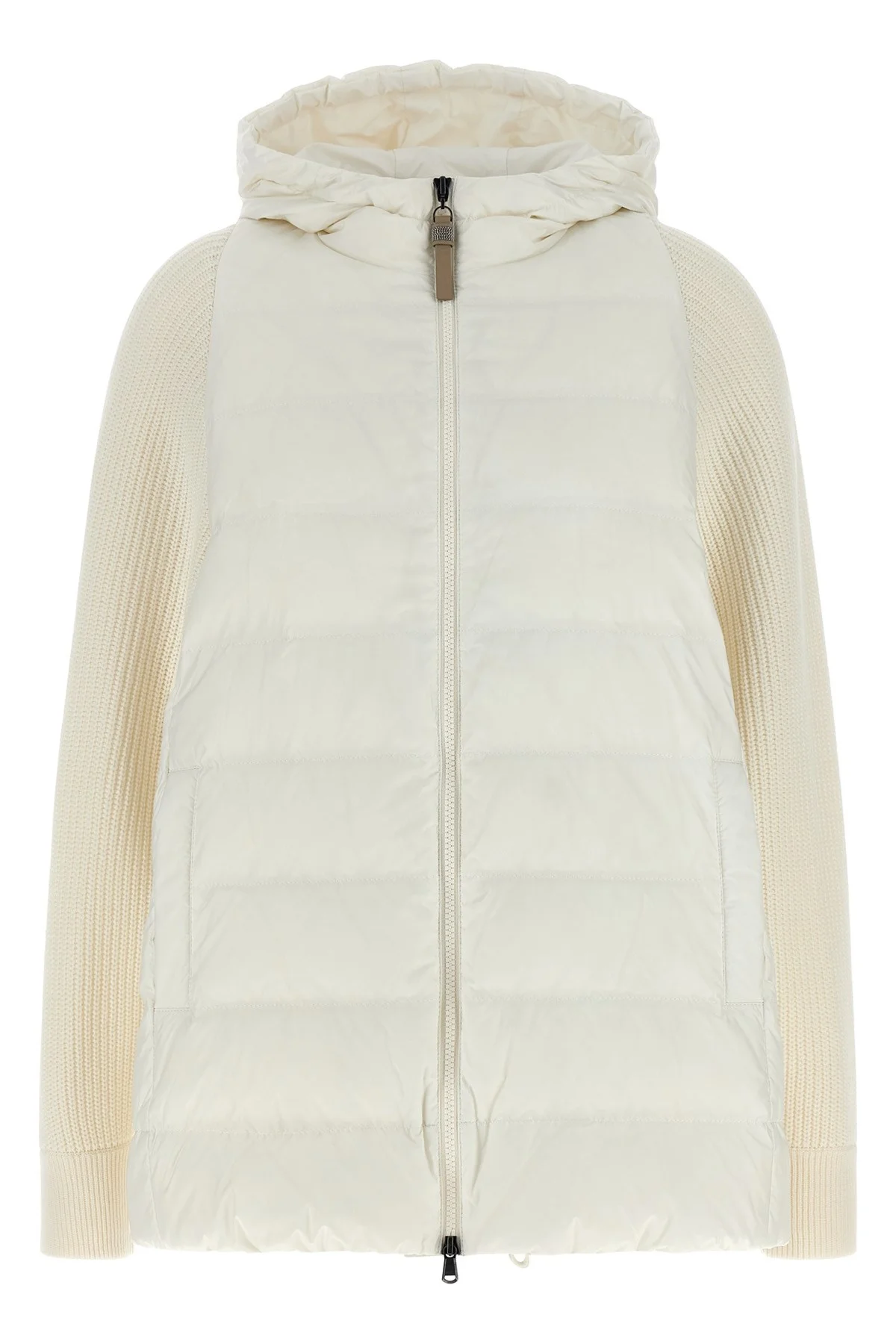 'Shiny Zipper Pull' Down Jacket - 1
