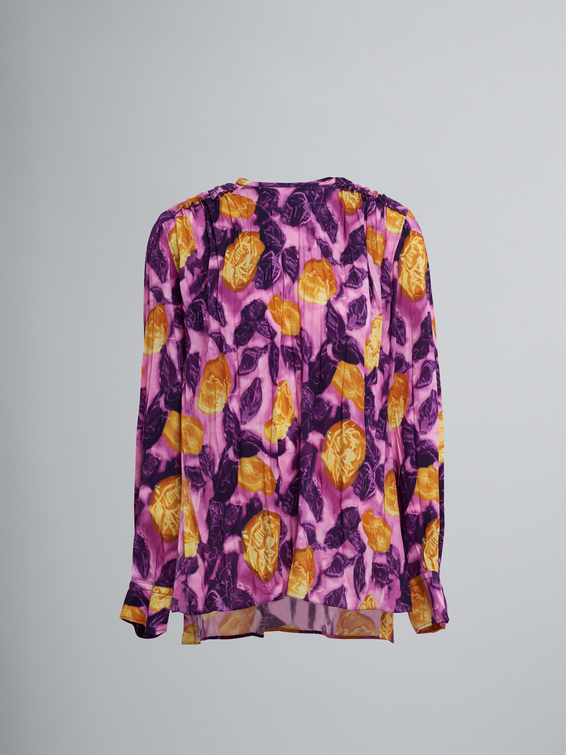 MORNING BLOSSOM PRINT SABLÈ VISCOSE SHIRT - 1