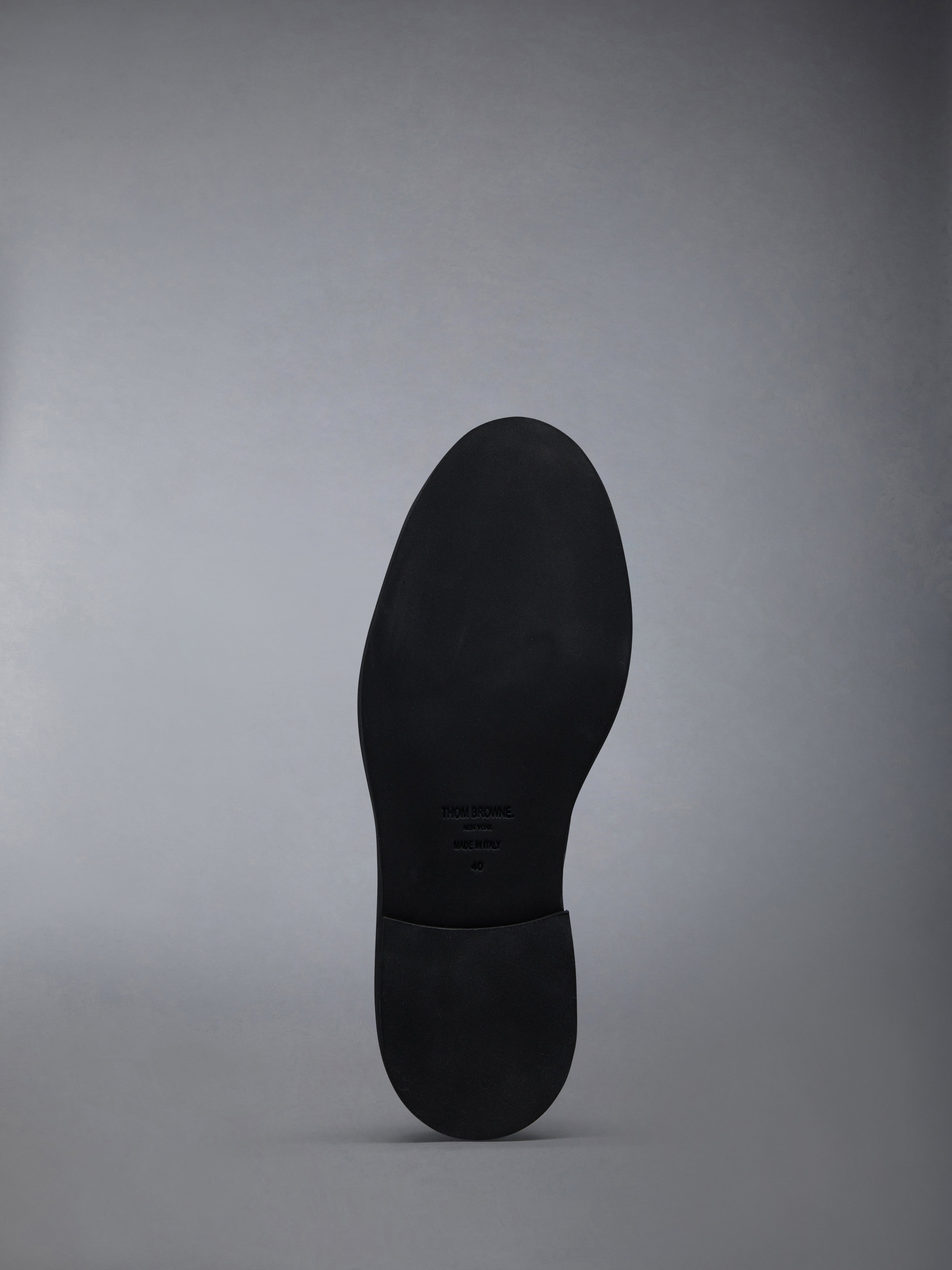 Black Calf Leather Micro Sole Uniform Shoe - 6