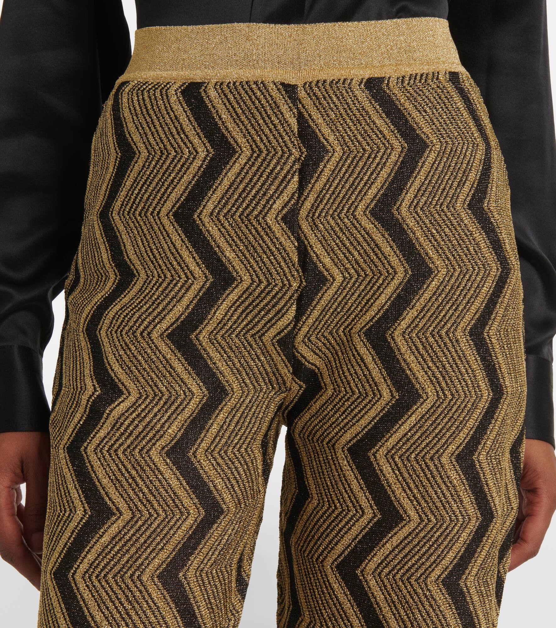 Zigzag flared pants - 4