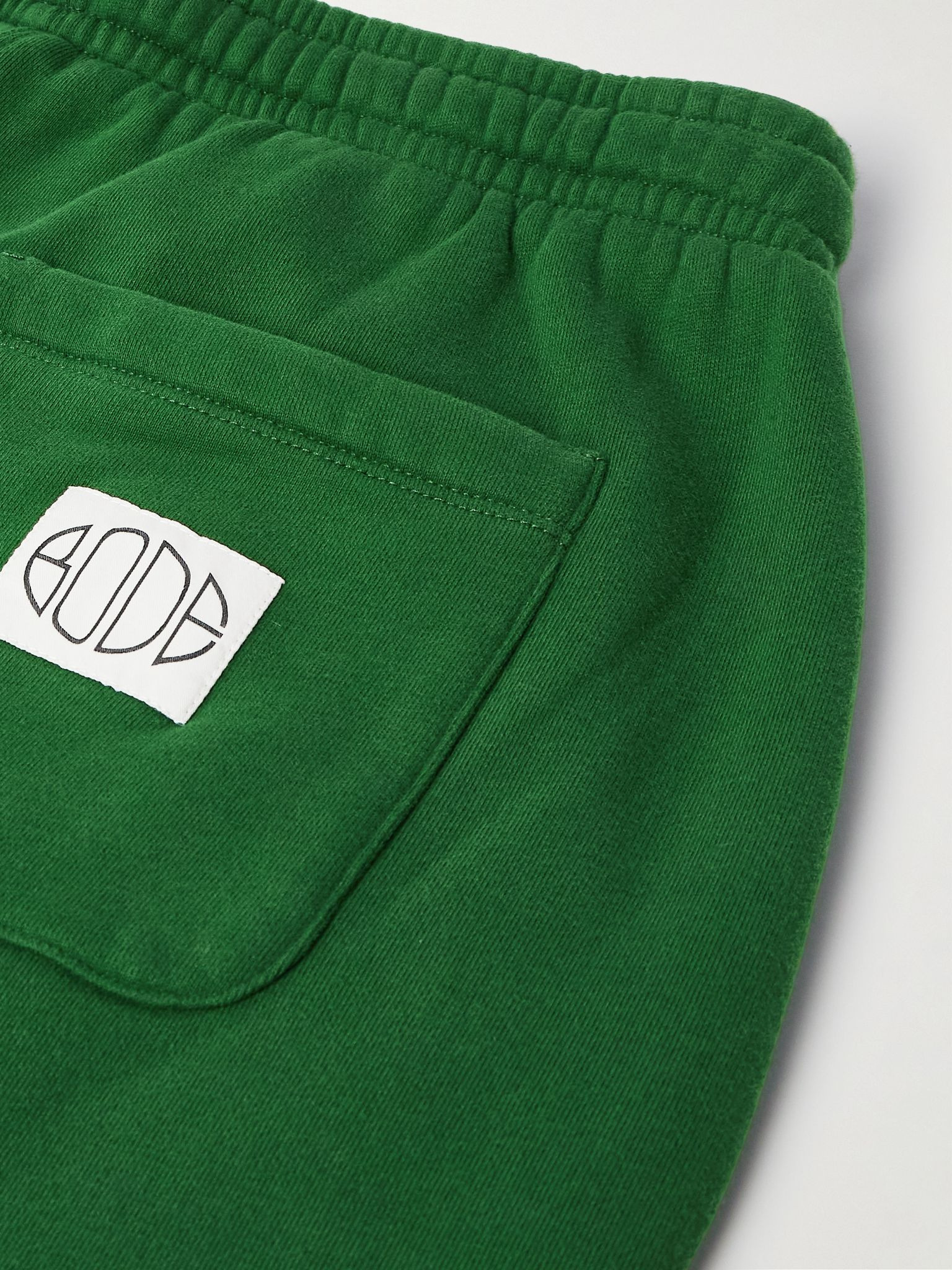 Tapered Cotton-Jersey Sweatpants Green - 5