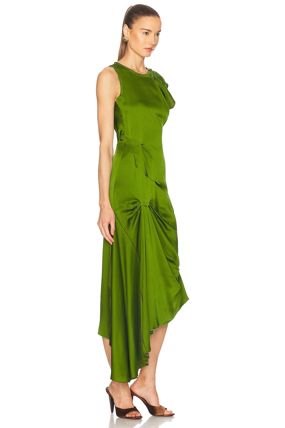 Draped Midi Dress - 2