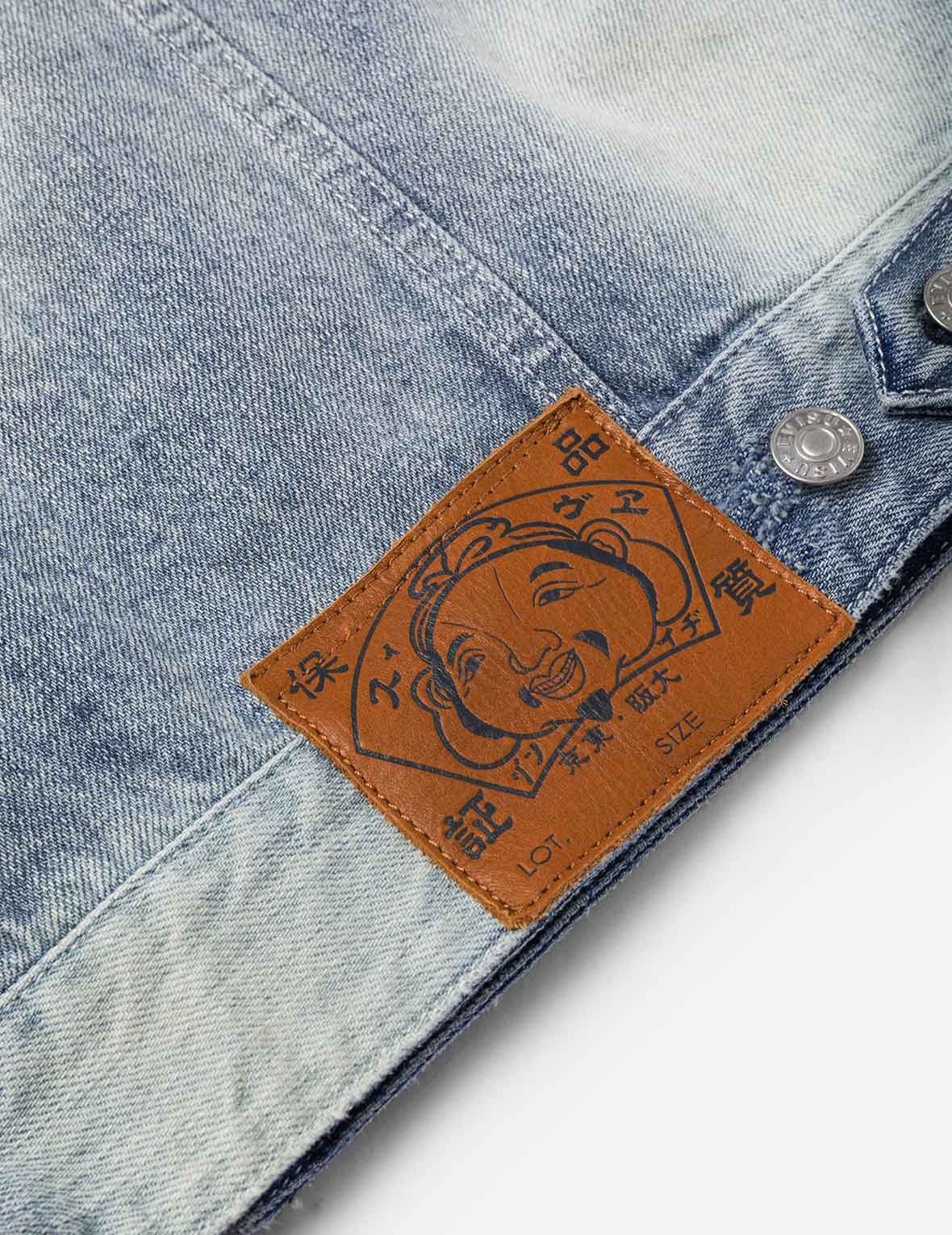 Seagull Appliqué Embroidery Relax Fit Denim Jacket - 8