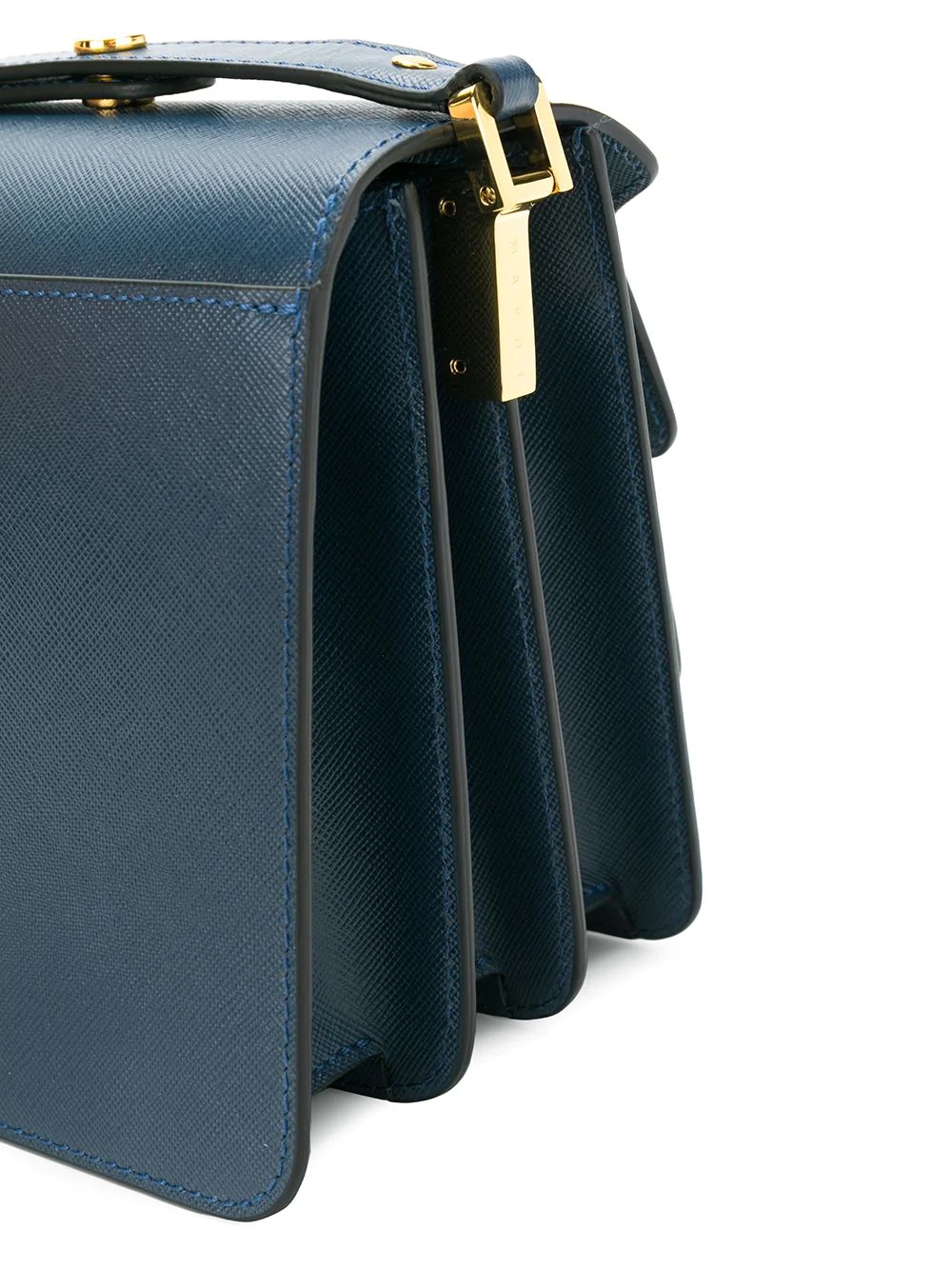 Trunk leather shoulder bag - 4