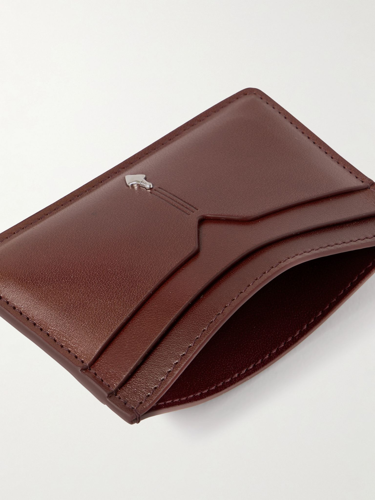 Theodore Leather Cardholder Burgundy - 4
