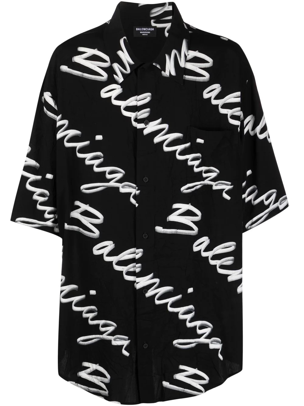 Minimal Scribble Logo-print shirt - 1