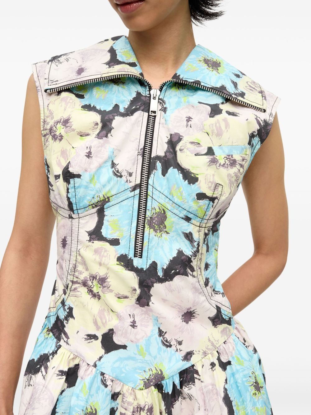 printed mini dress - 4