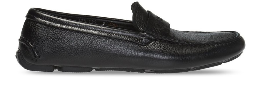 Leather slip-on shoes - 1