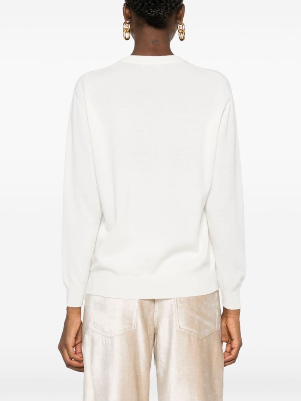 Monili-chain knitted jumper - 4