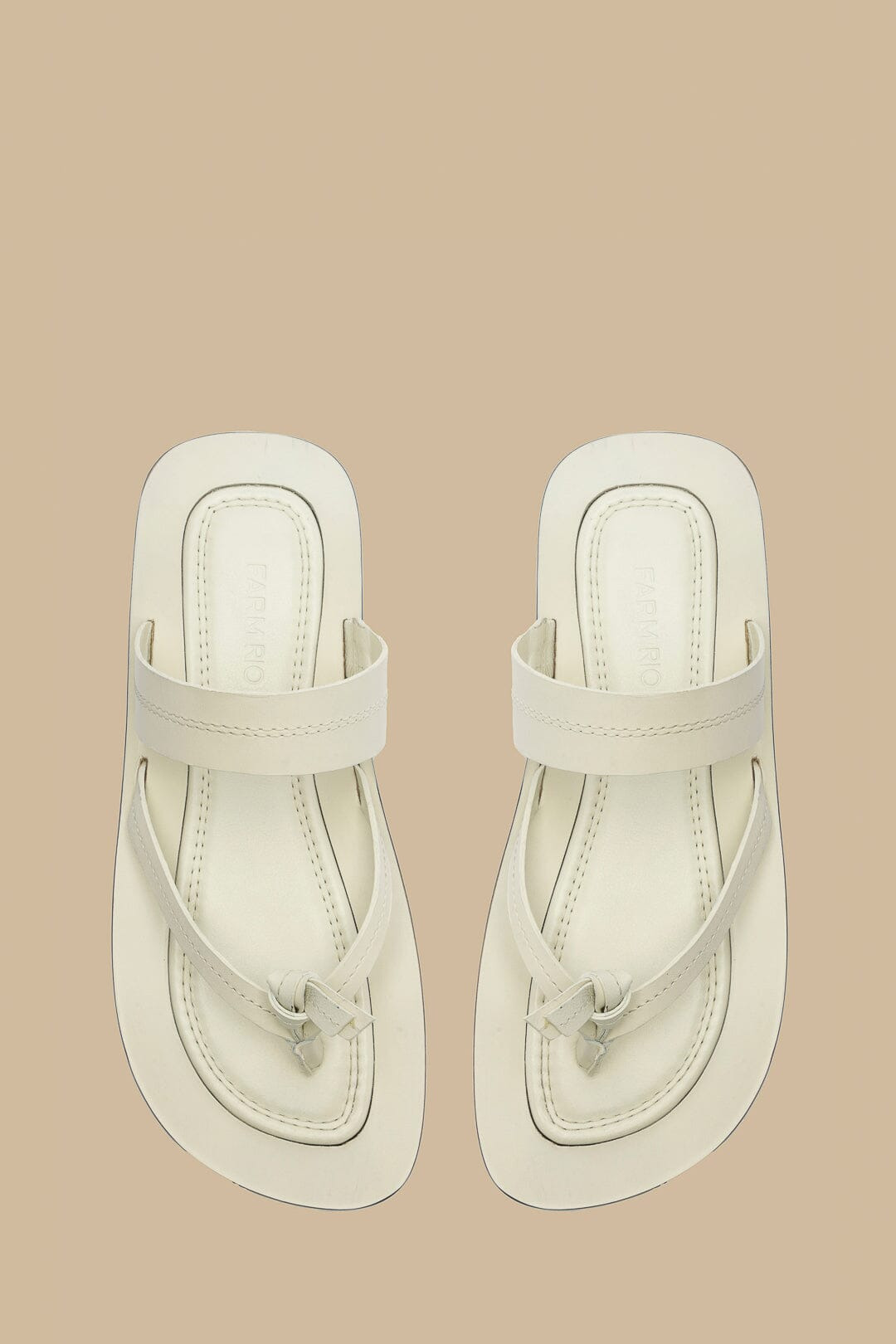 Ivory Tie Flat Sandal - 5