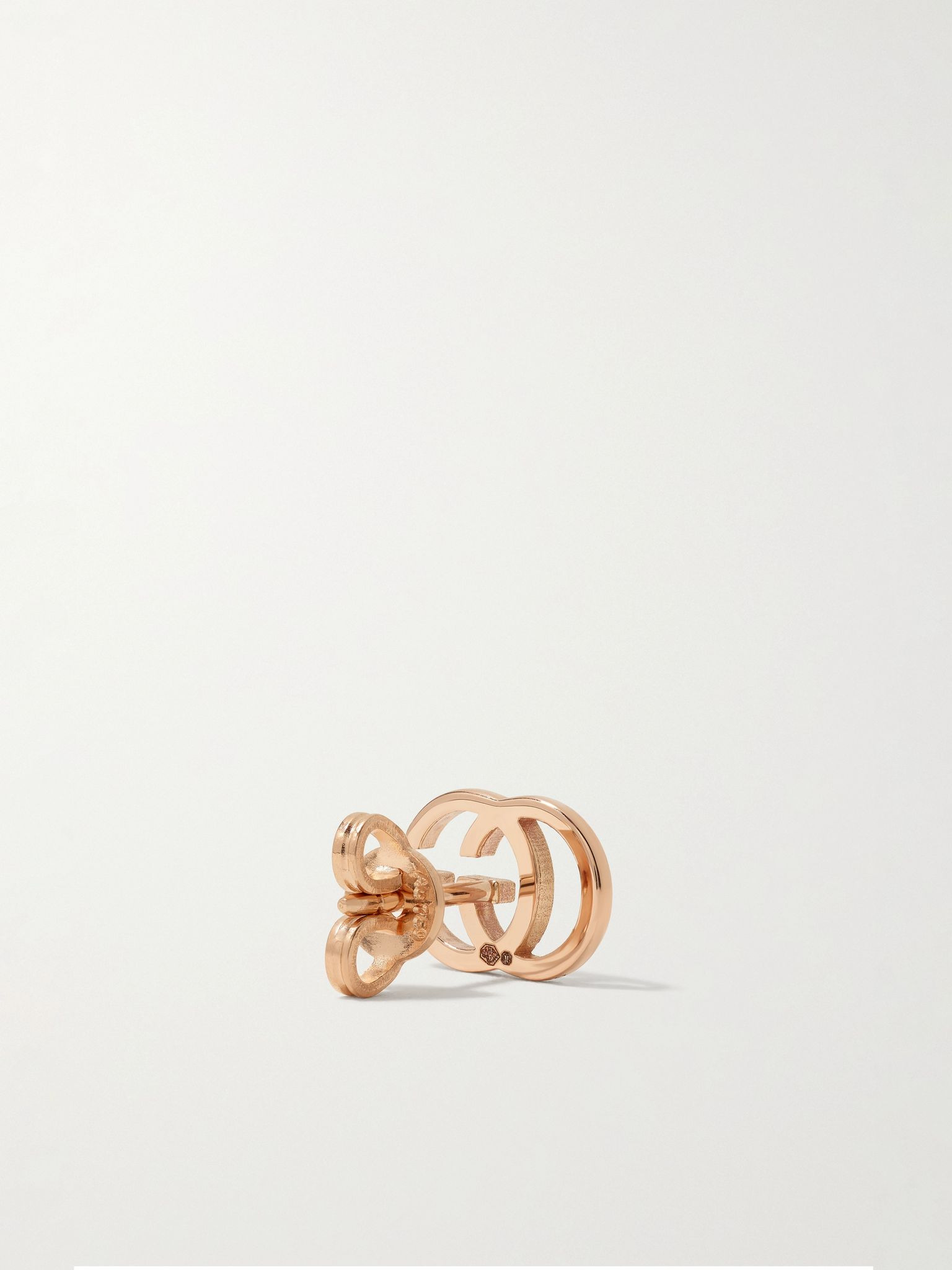 Gucci 18-karat rose gold earrings Gold - 4