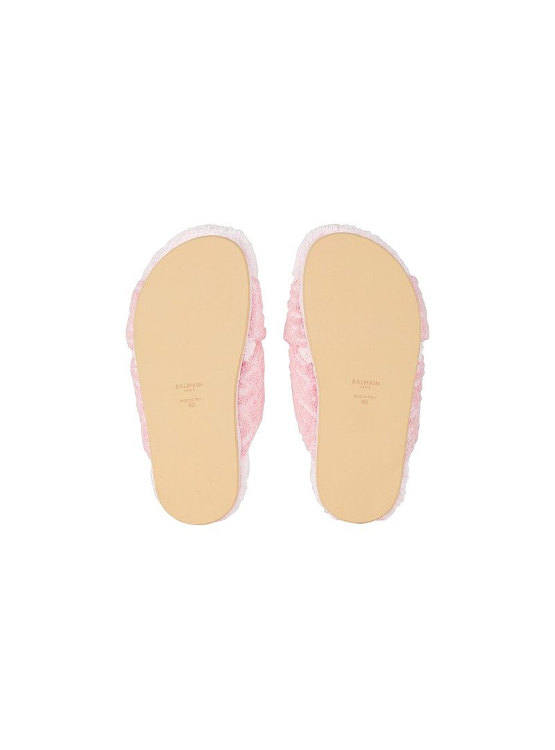 Tam flat terry cloth mules 4