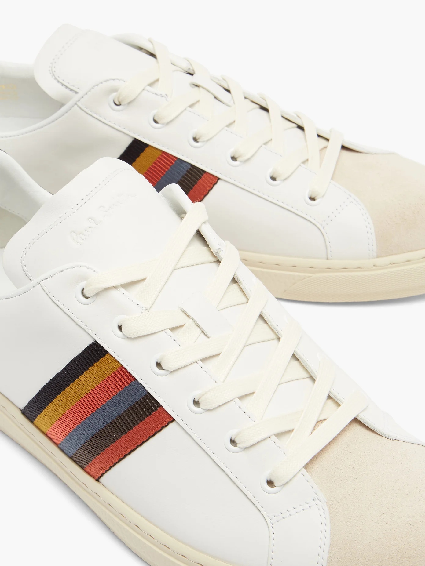 Hansen Artist-stripe leather trainers - 6