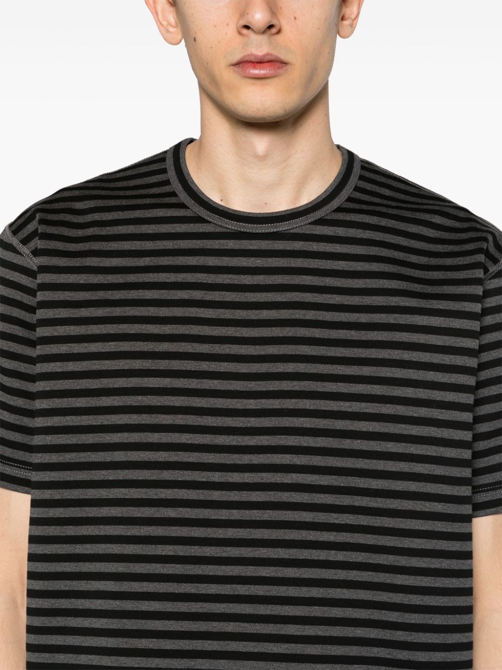 striped jersey T-shirt - 5