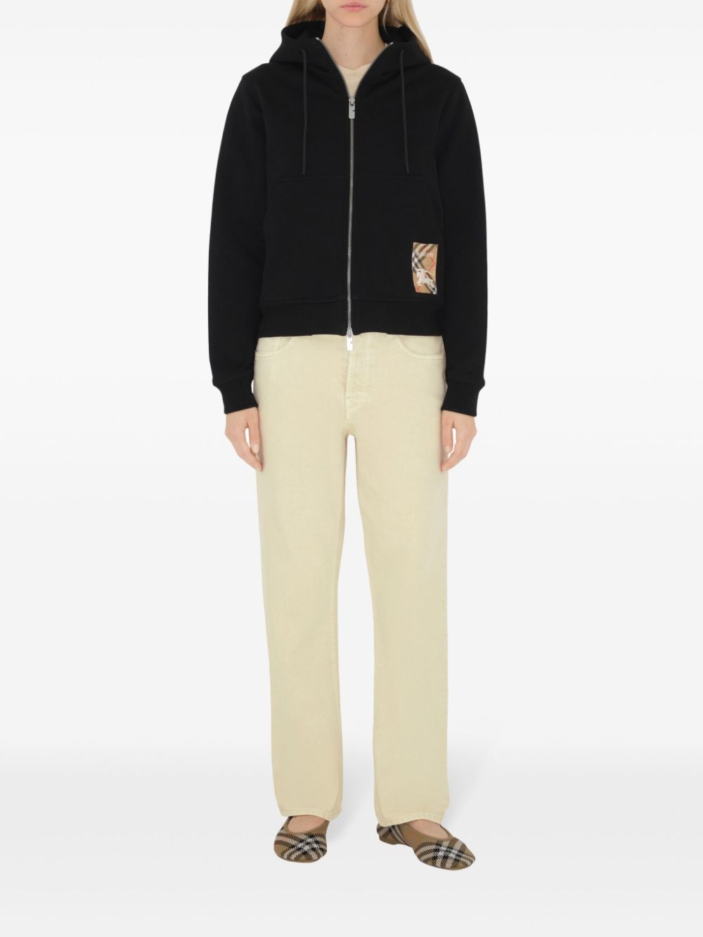 Check Label hoodie - 2