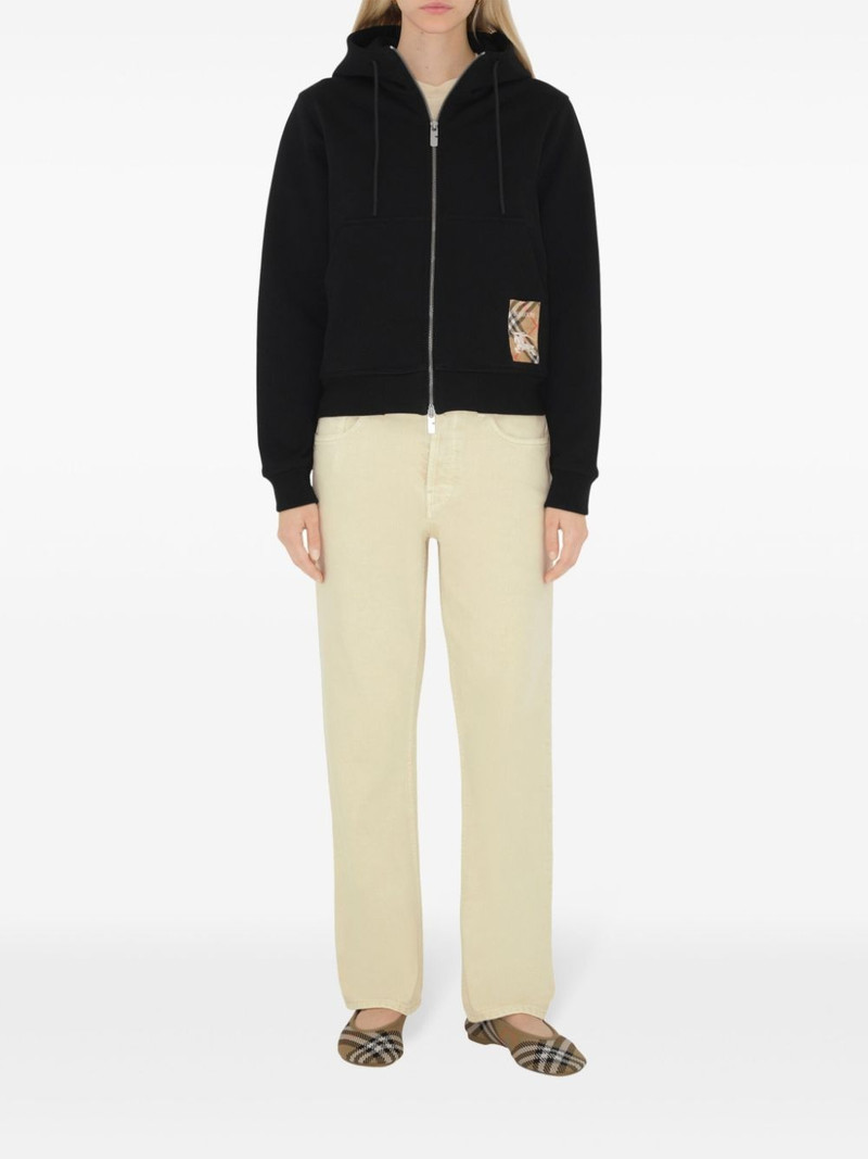 Burberry Check Label hoodie outlook