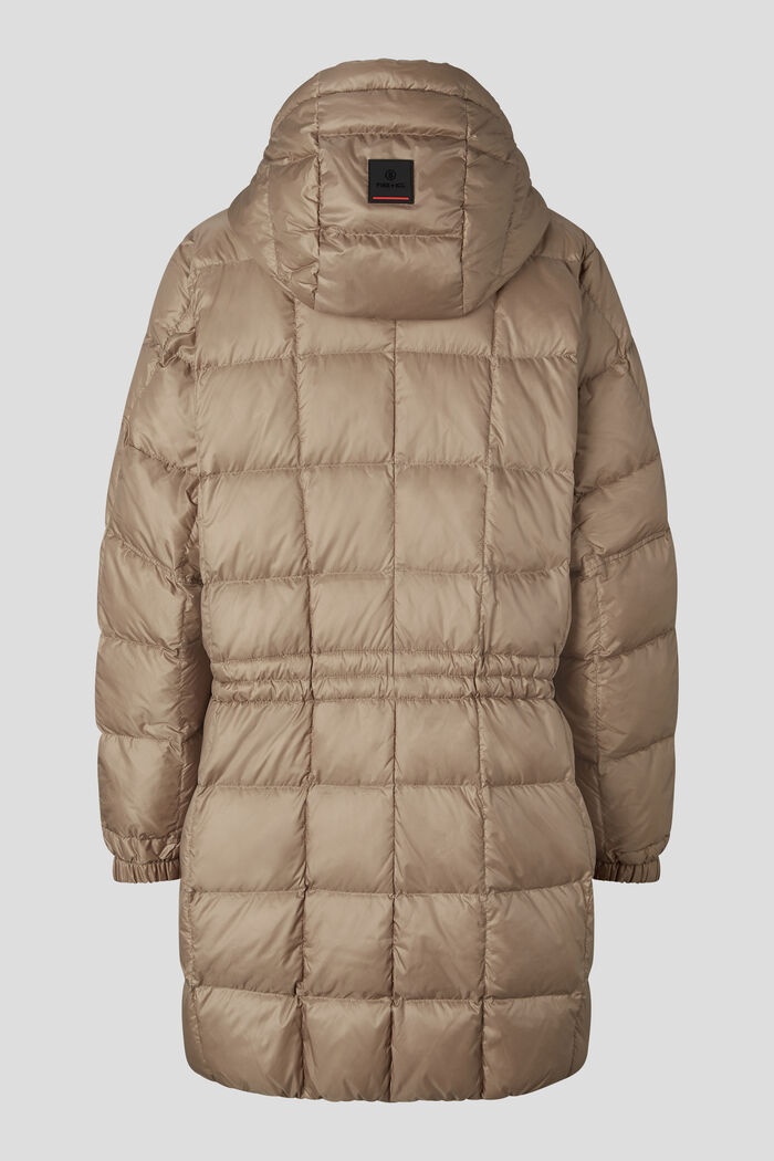 Yama Quilted coat in Caramel - 9