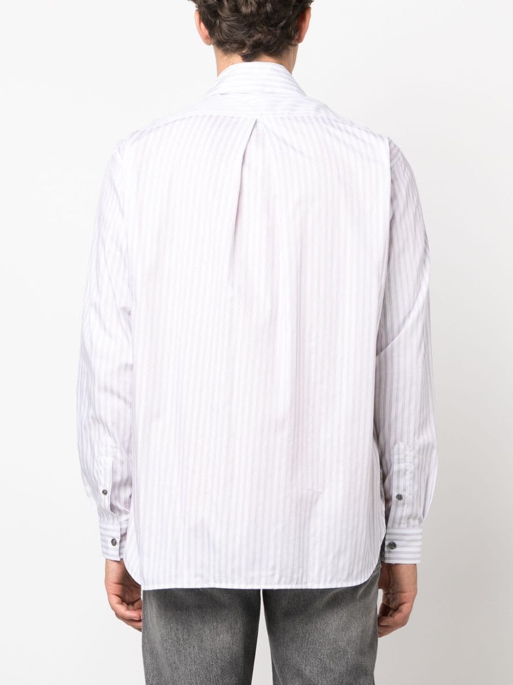 Please striped cotton shirt - 4