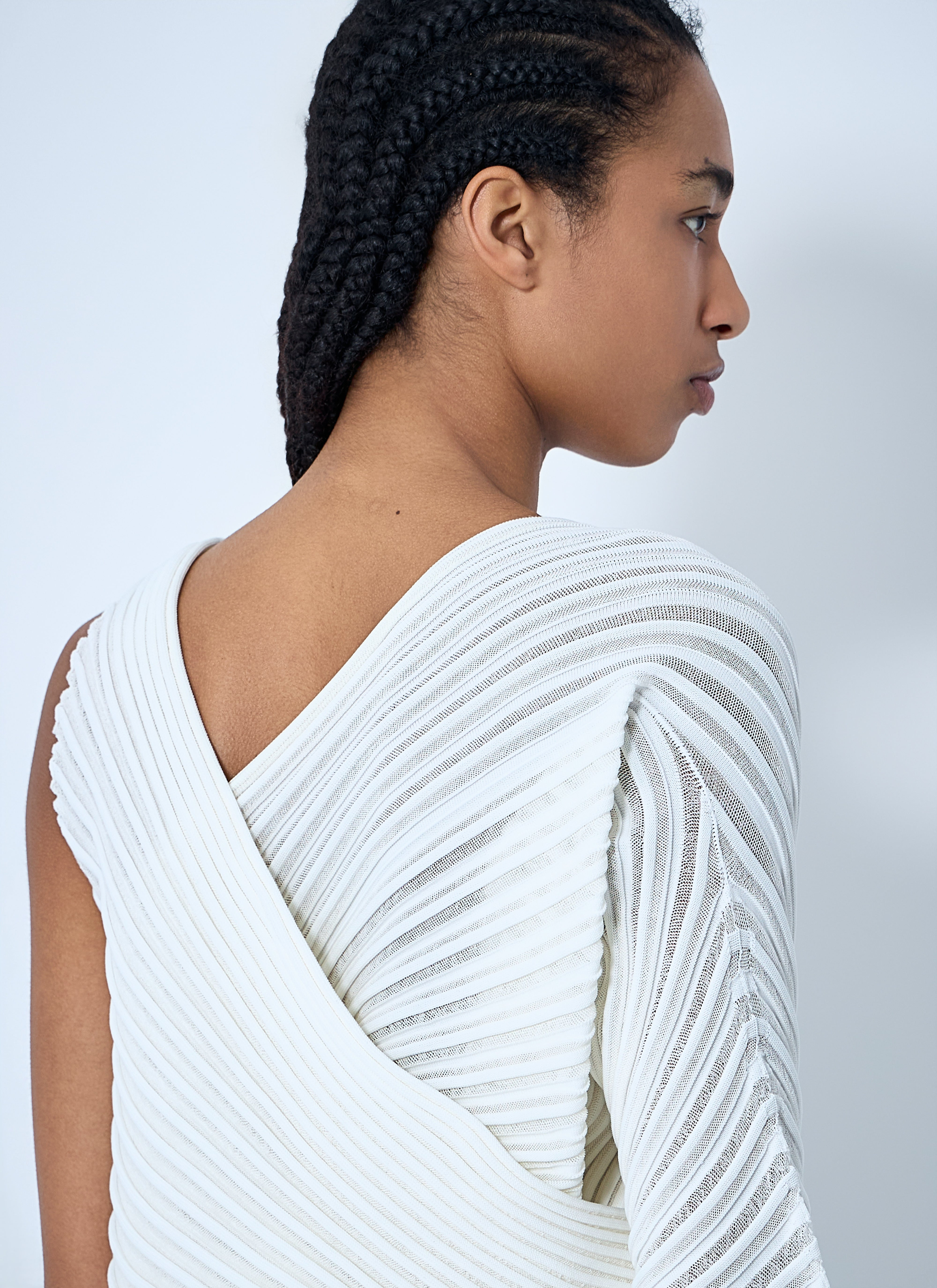 Issey Miyake Women Stream Knit Top - 6