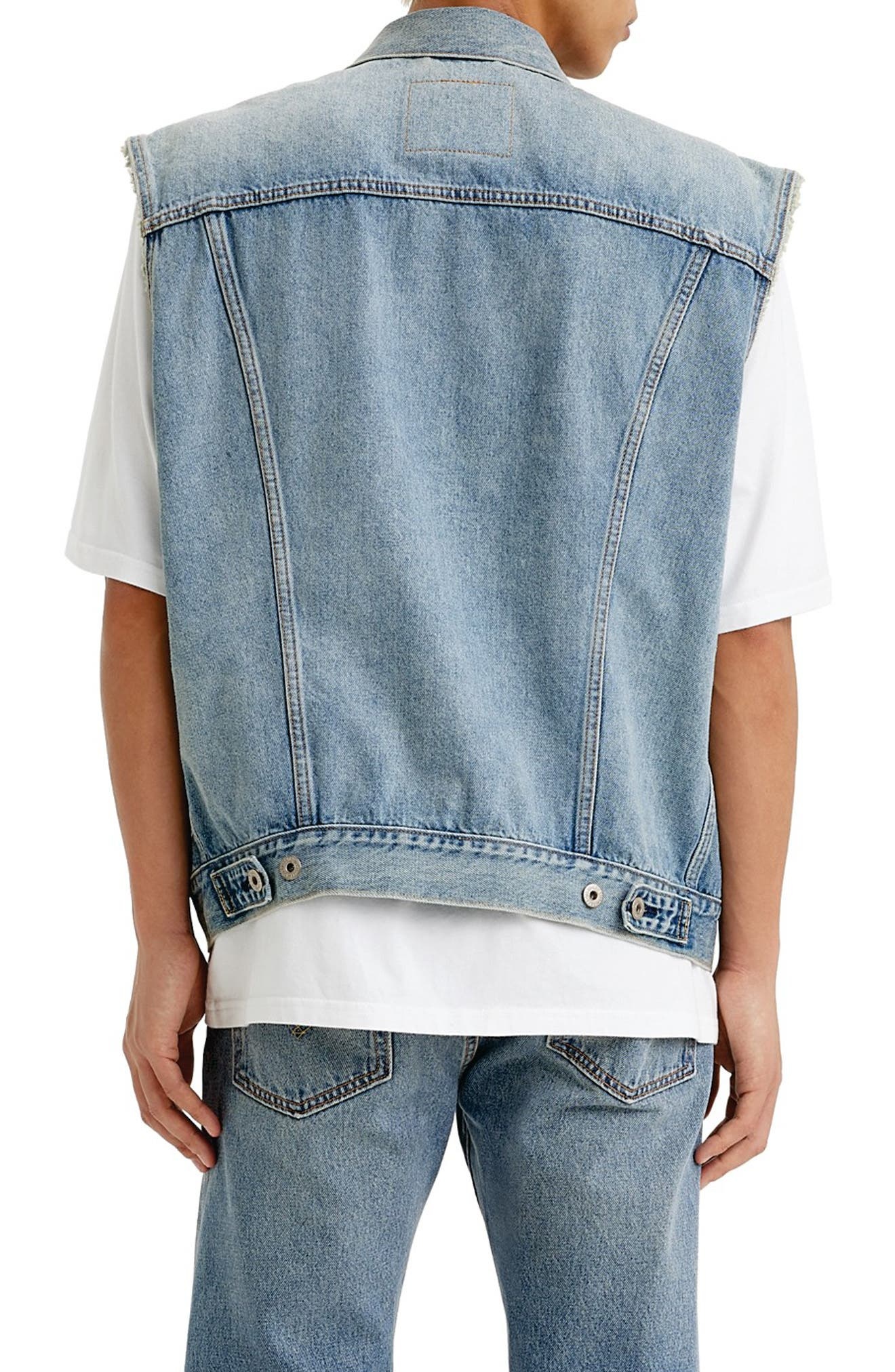 levi's Relaxed Fit Denim Trucket Vest in Kentucky Blue Vest at Nordstrom - 2