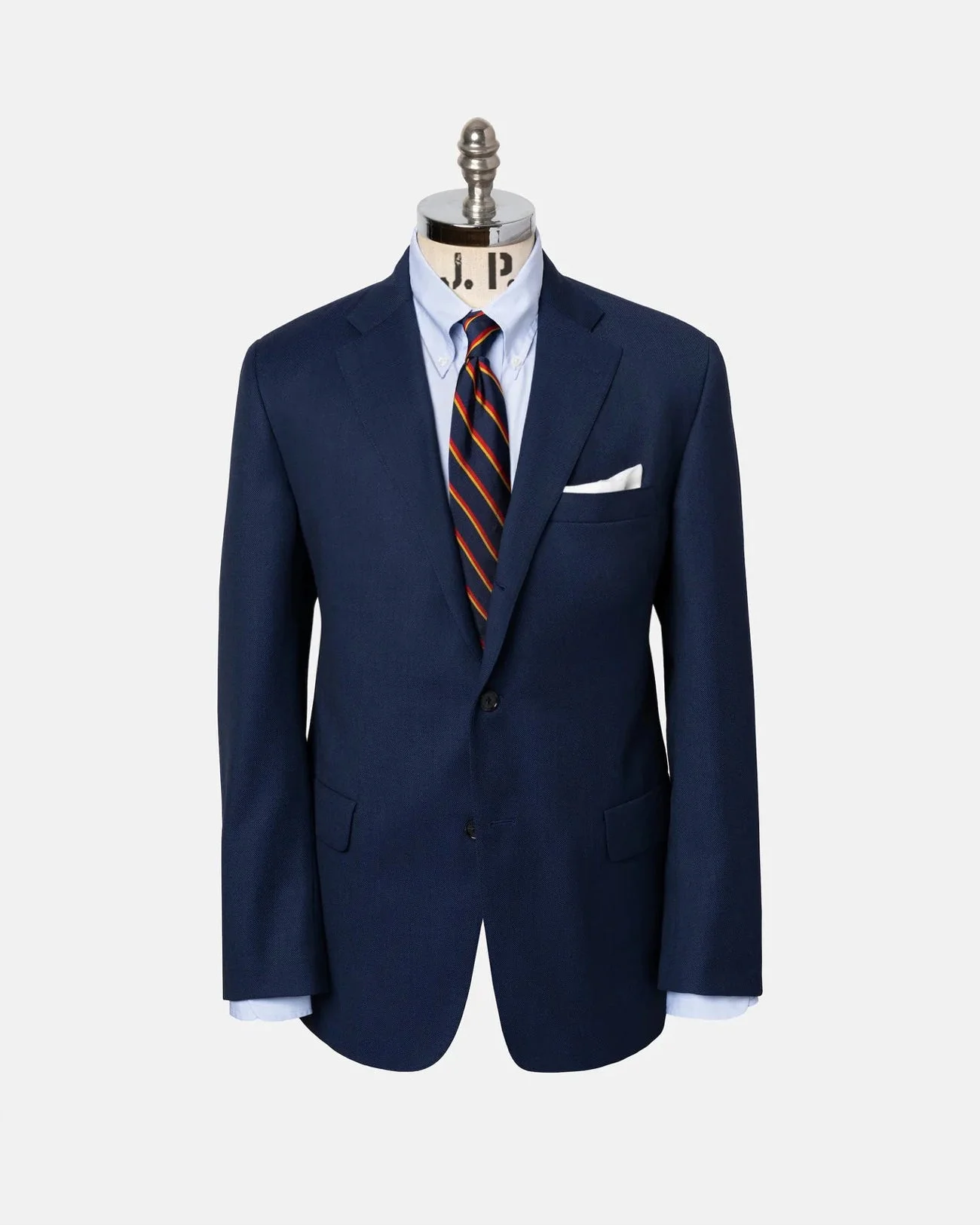 MADE-IN-USA DARK BLUE BIRDSEYE SUIT - 1