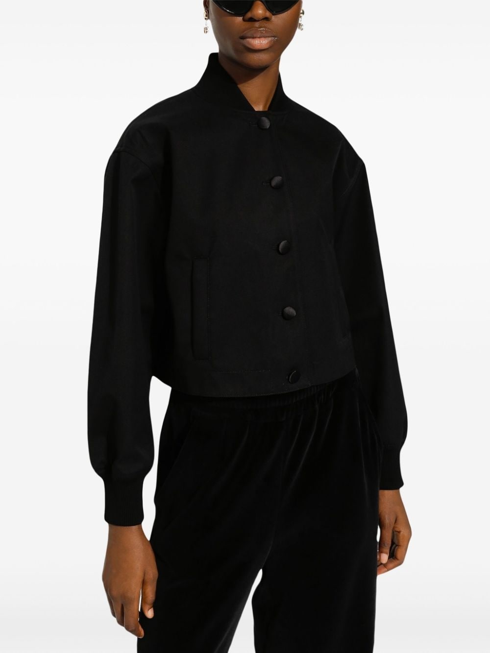 buttoned long sleeve winbreaker - 5
