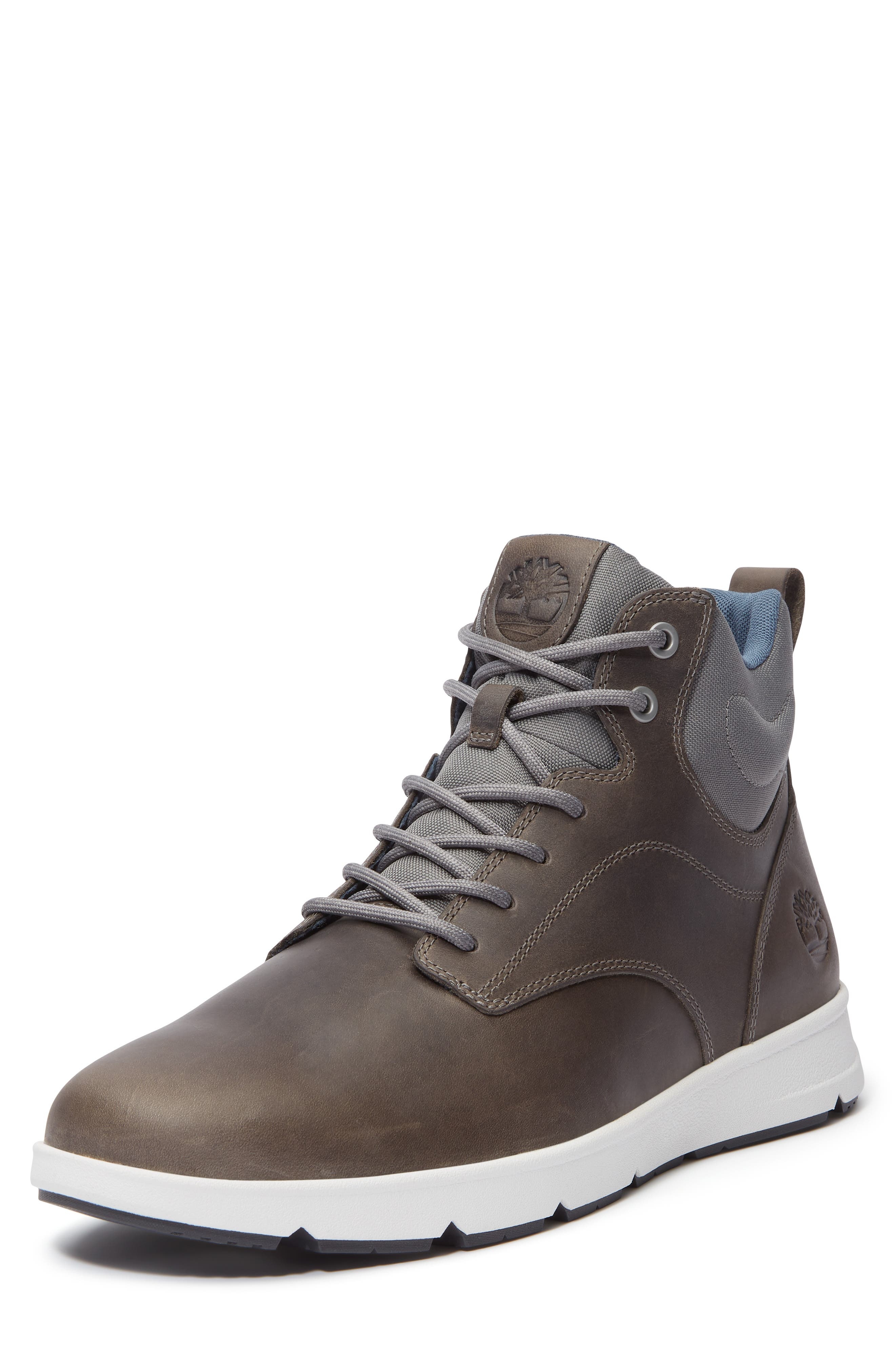 Timberland Parker Street High Top Sneaker in Dark Grey Full Grain at Nordstrom - 6