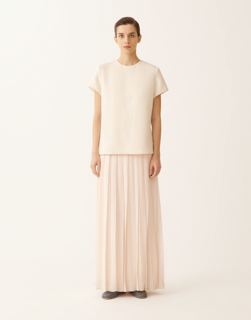 Long dress with georgette skirt 3