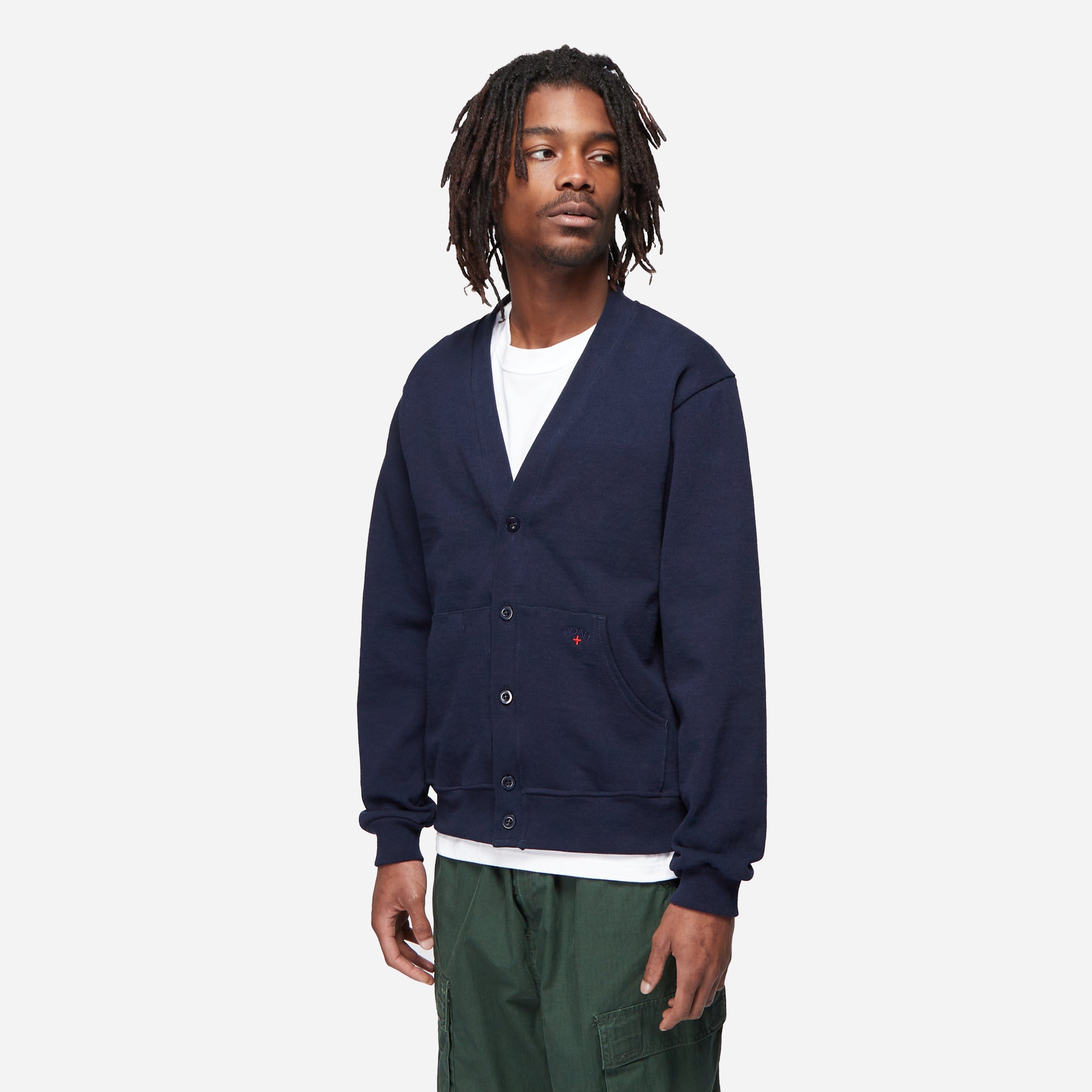 専門ショップ NOAH rugby pocket cardigan navy L ノア | apluts.com