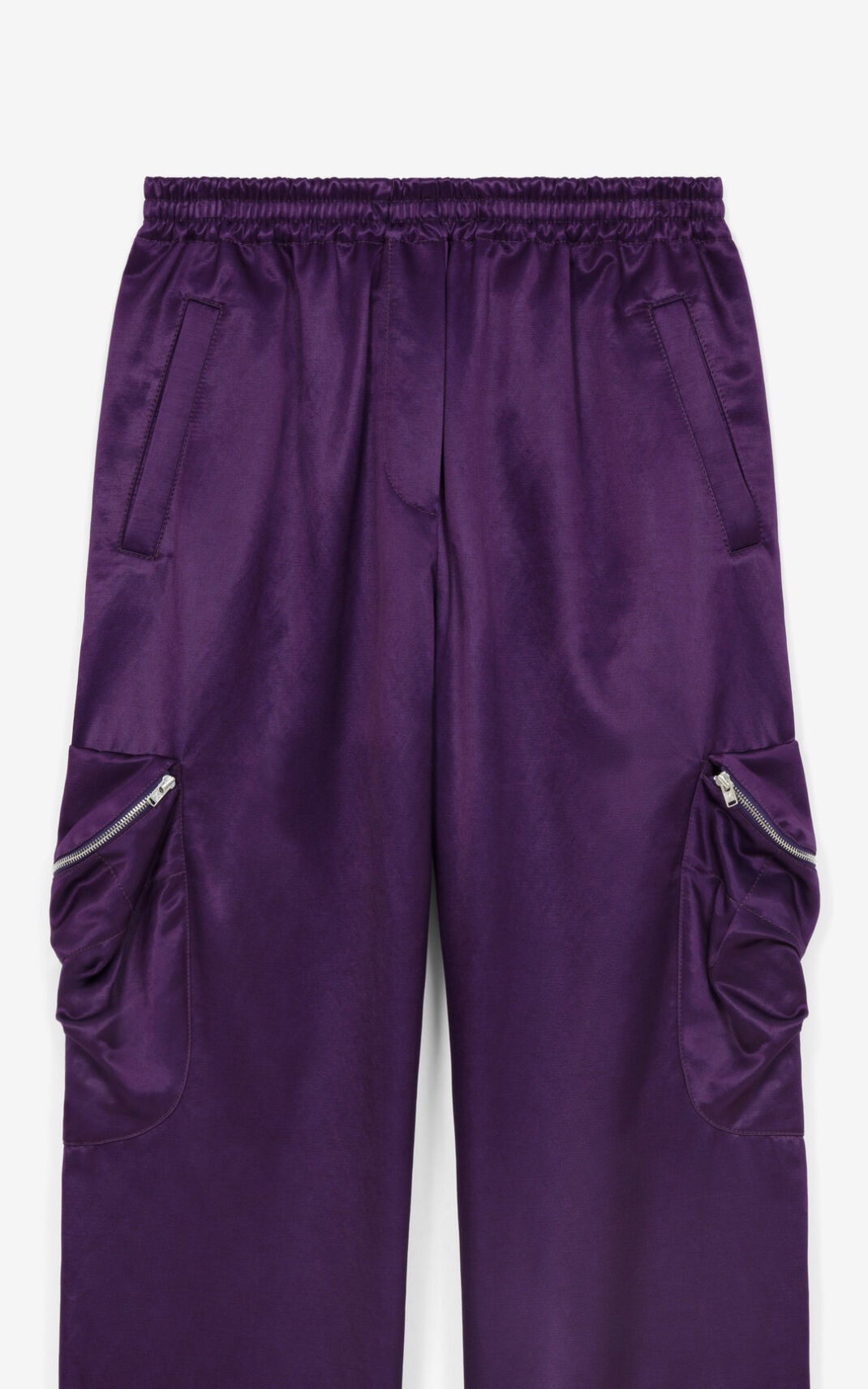 Satin cargo trousers - 5
