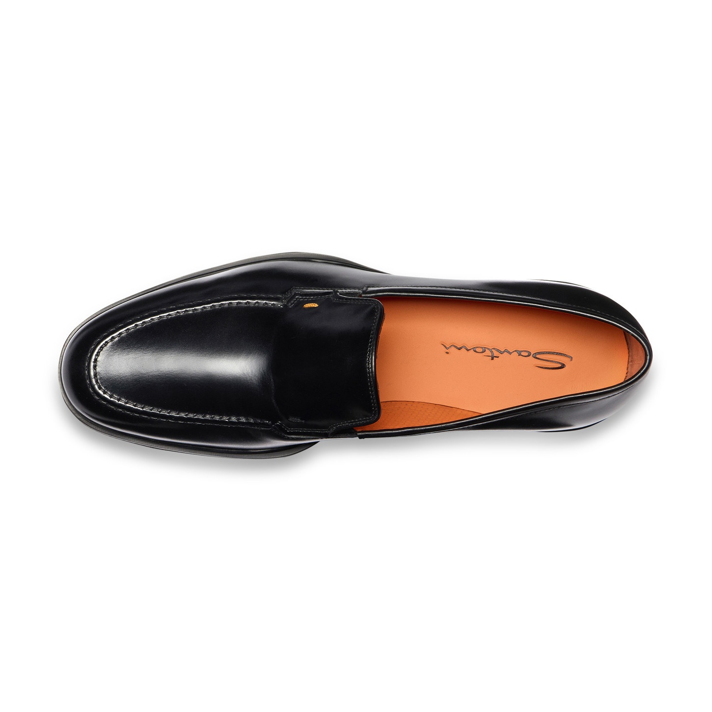 Men's black leather Easy loafer - 5