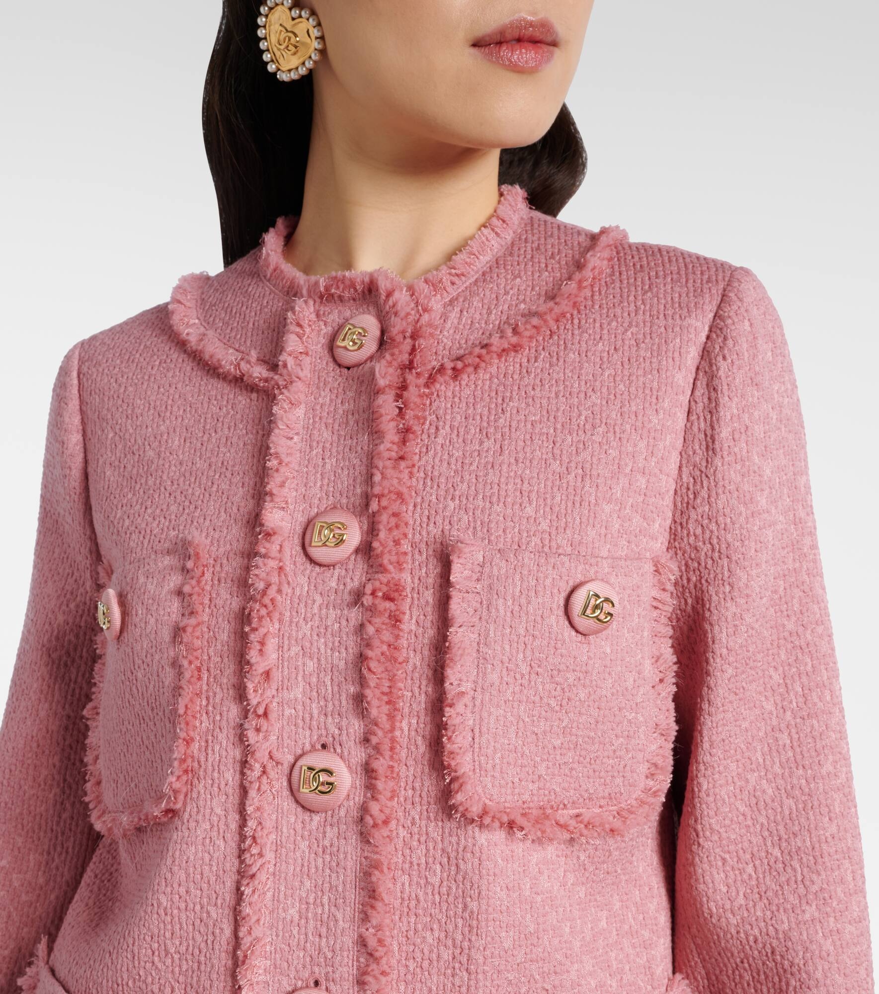 Raschel wool-blend tweed jacket - 4