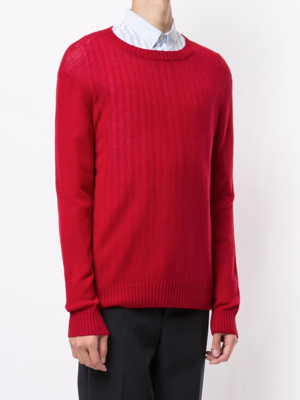 crew neck long-sleeve jumper - 3