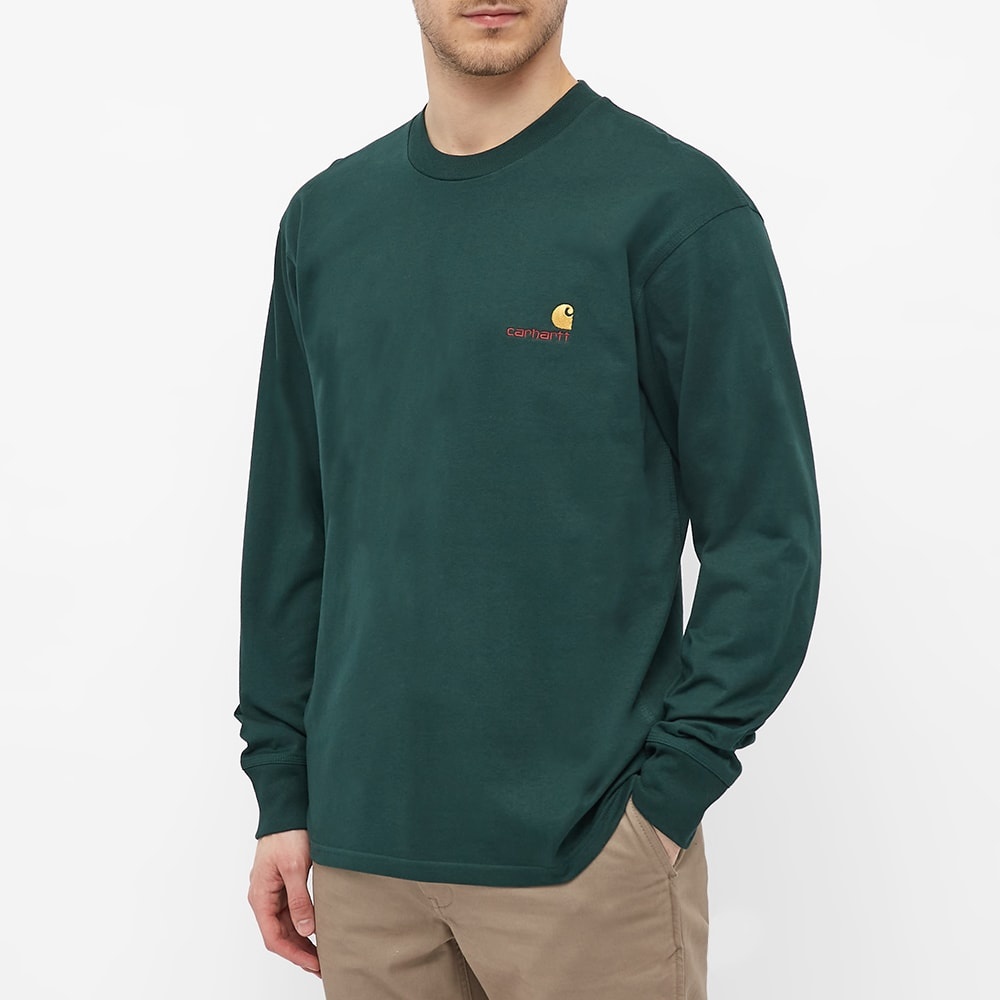 Carhartt WIP Long Sleeve American Script Tee - 4