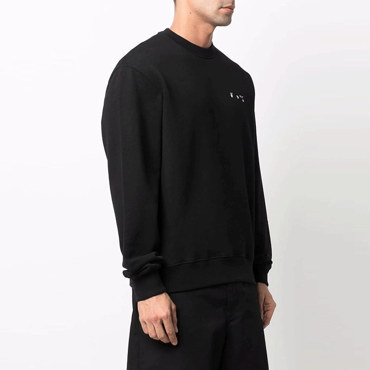 Men's Off-White Caravaggio Painting Round Neck Black OMBA057C99FLE0051001 - 3