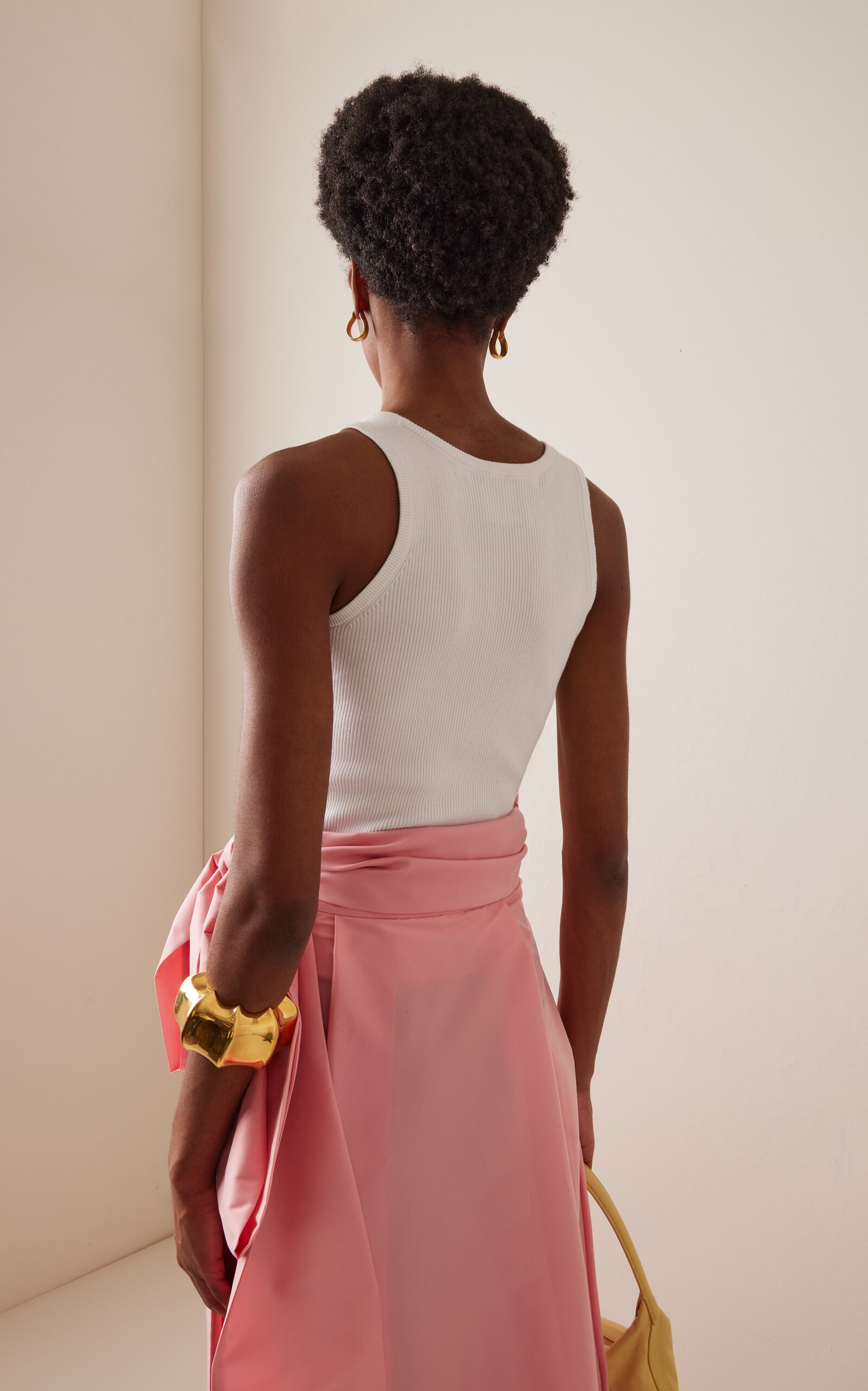 Marcel Cotton Tank Top white - 4