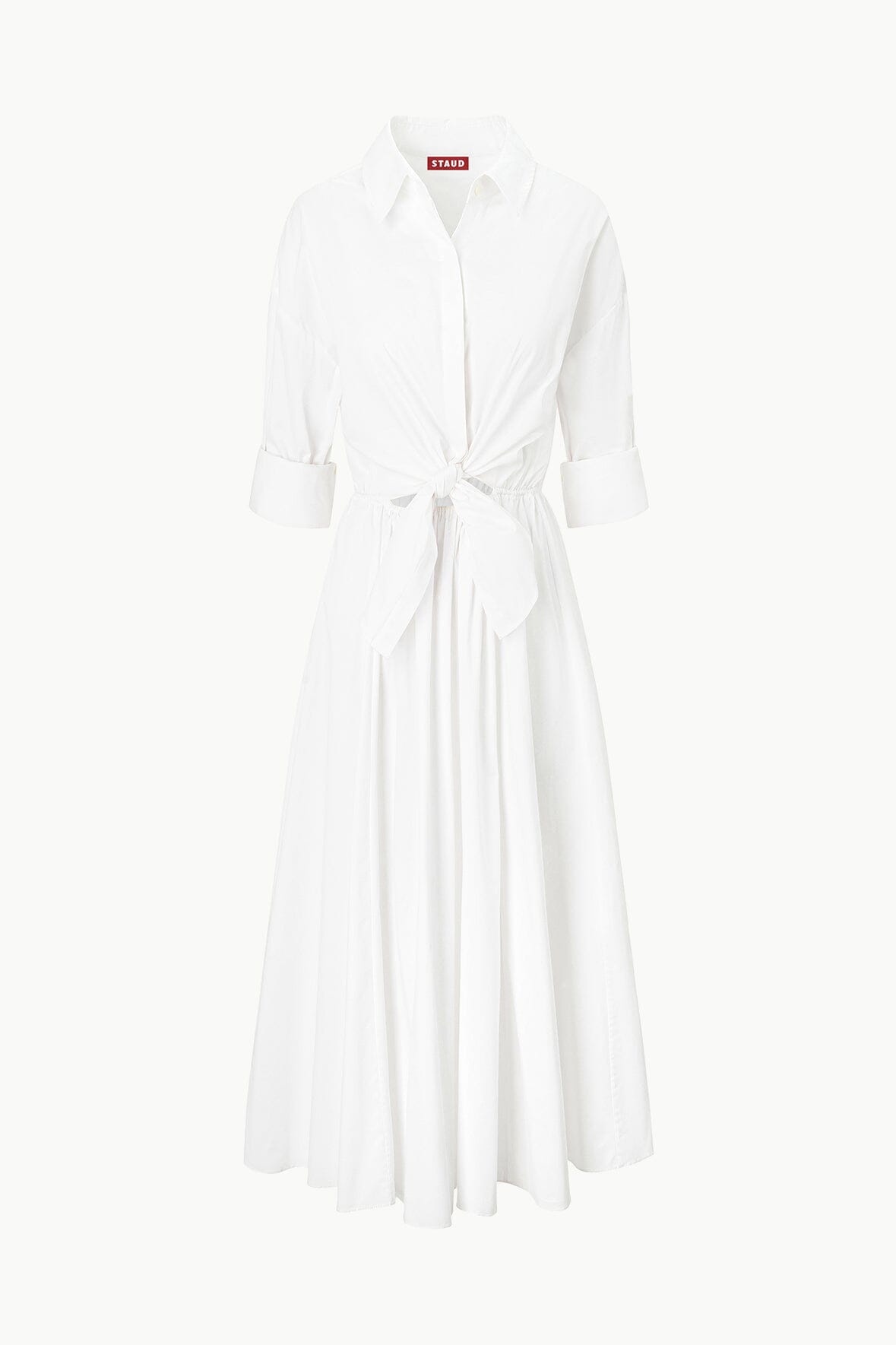 STAUD LISA DRESS WHITE - 1
