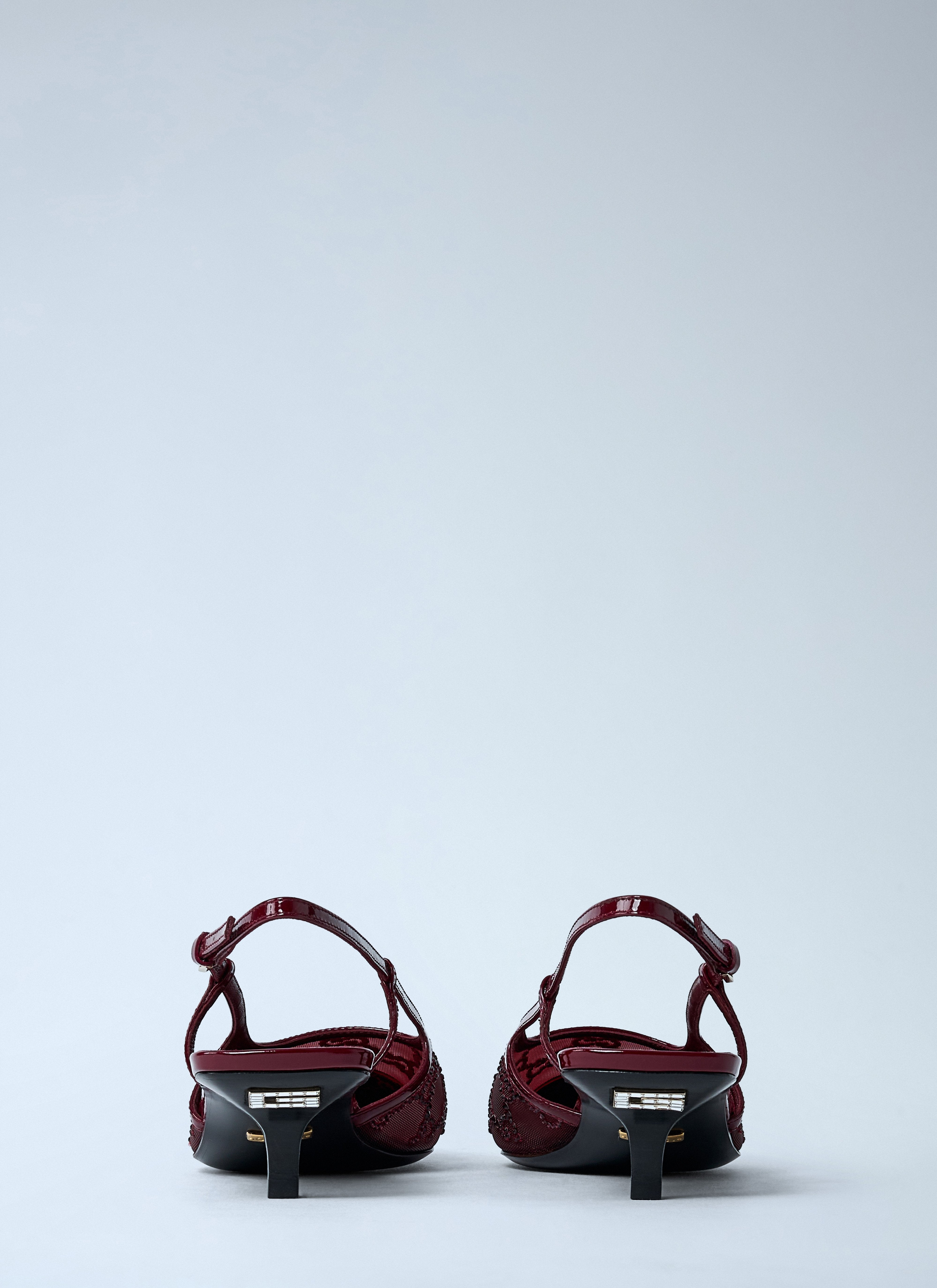 Gucci Women Gg Crystal Slingback Pumps - 5