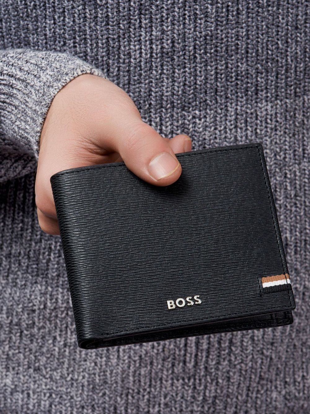 logo-print leather wallet - 5