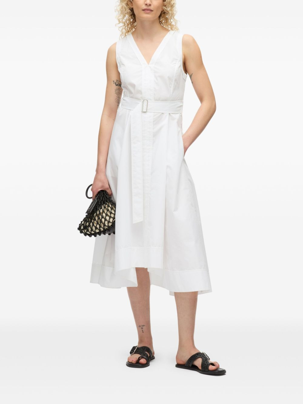 poplin midi dress - 2