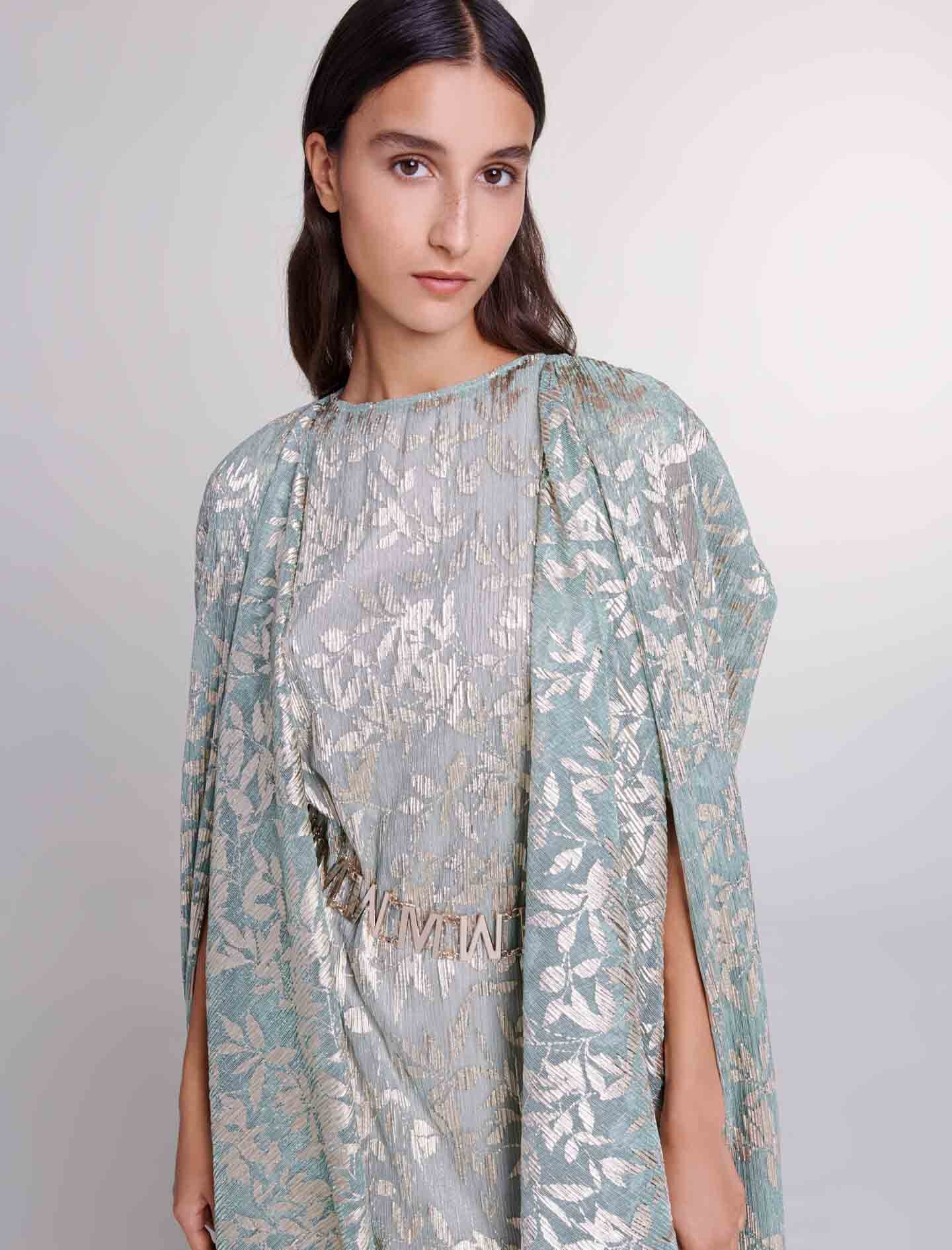 Maxi dress with cape - 6