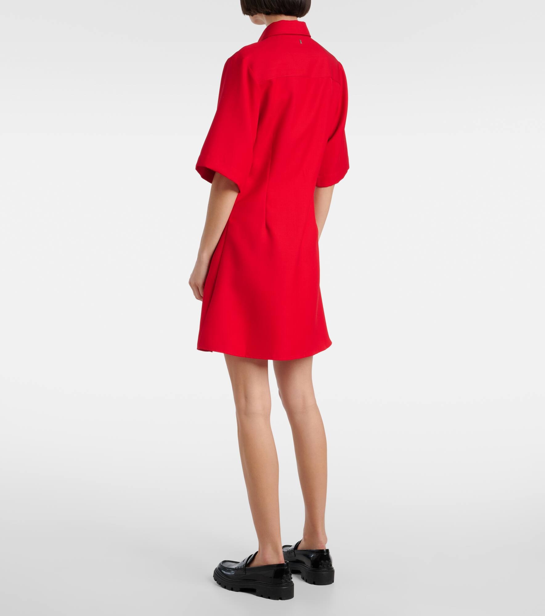 Virgin wool canvas shirt dress - 3