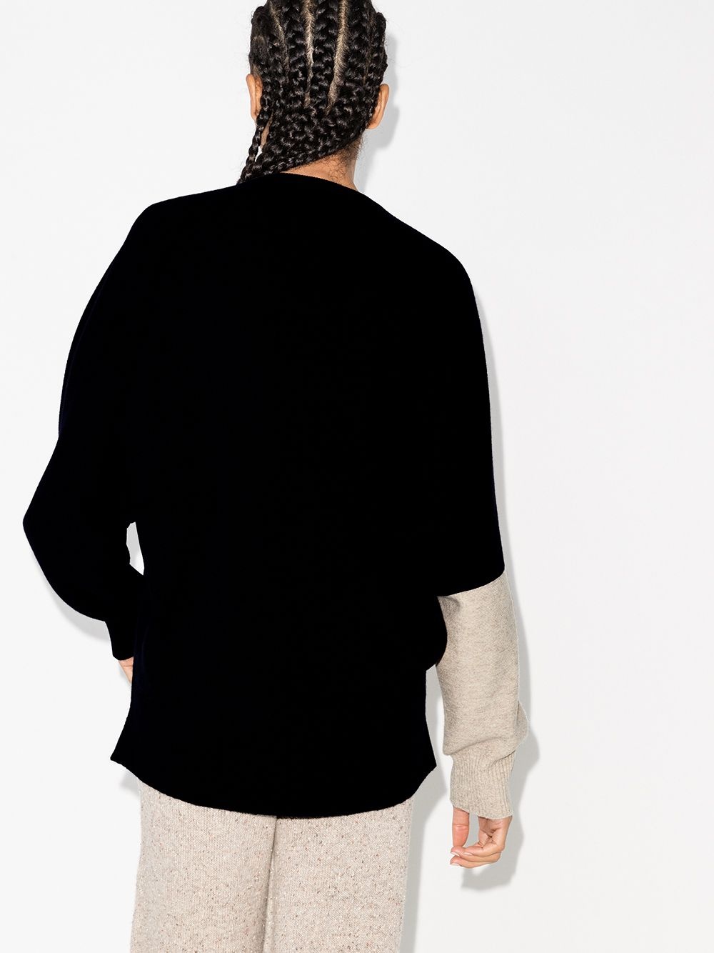 cut-out panelled sweatshirt - 3