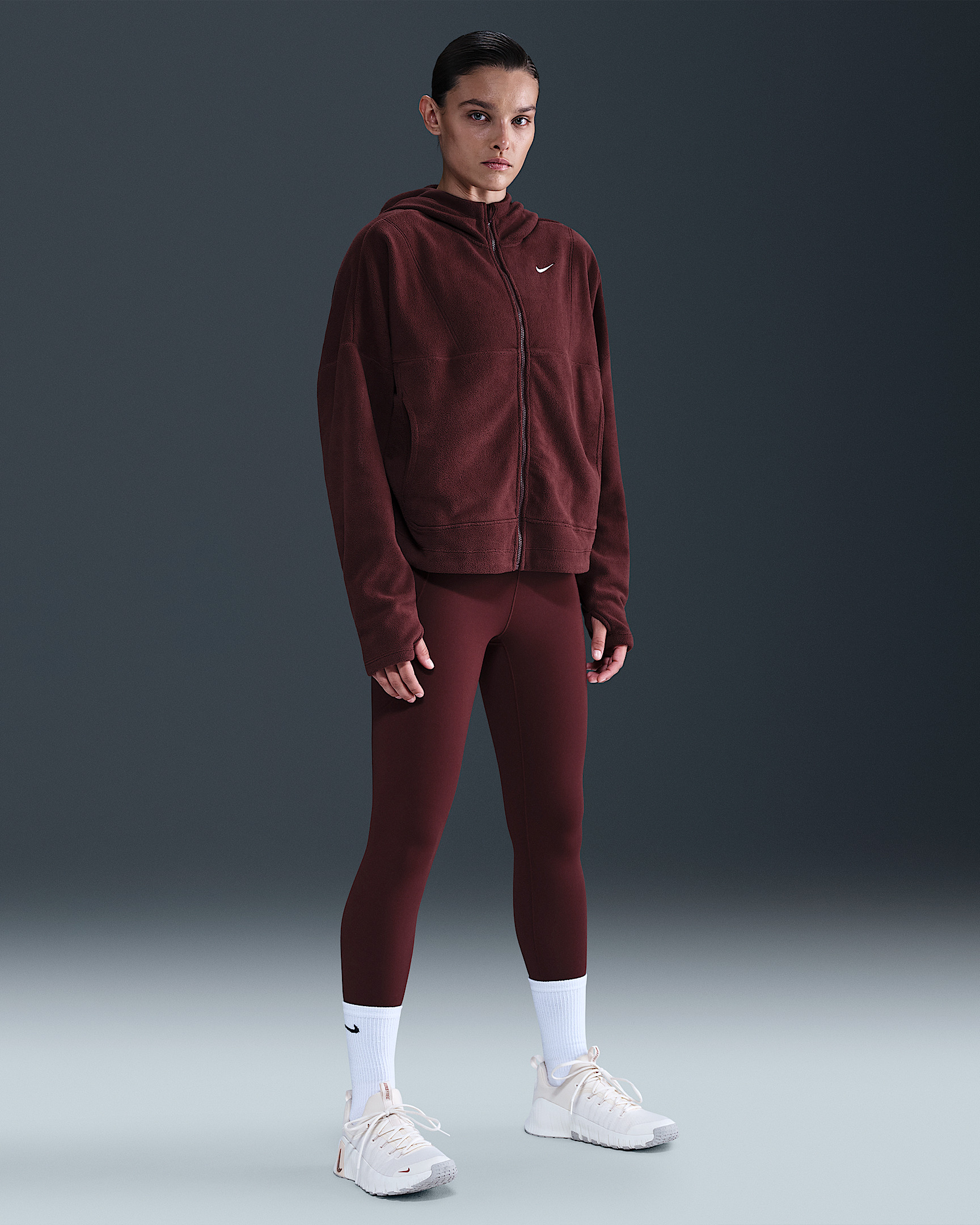 Nike One Women's Therma-FIT Full-Zip Top - 4