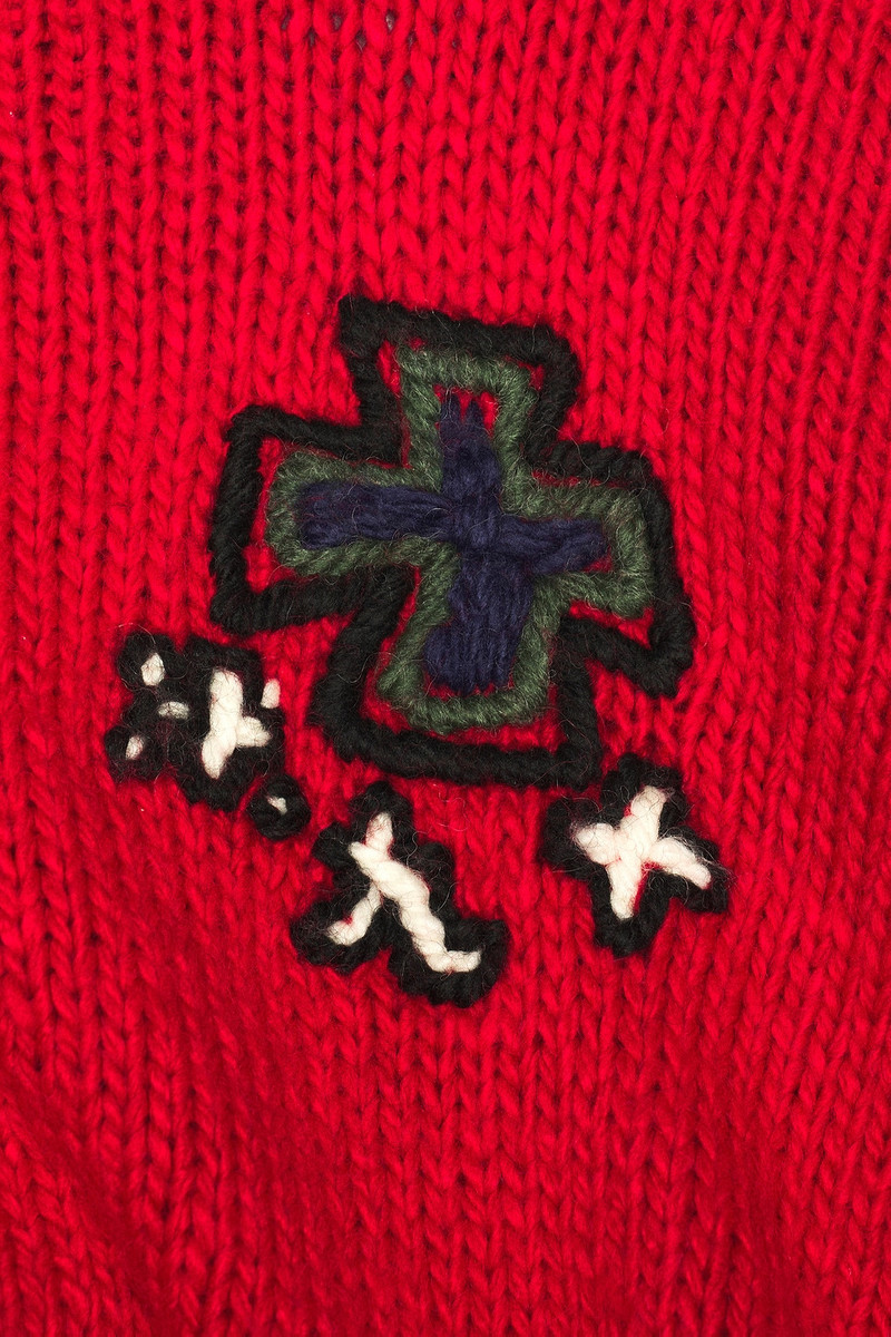 RICE NINE TEN Hand Knitted Sk8 Zip Hoodie outlook