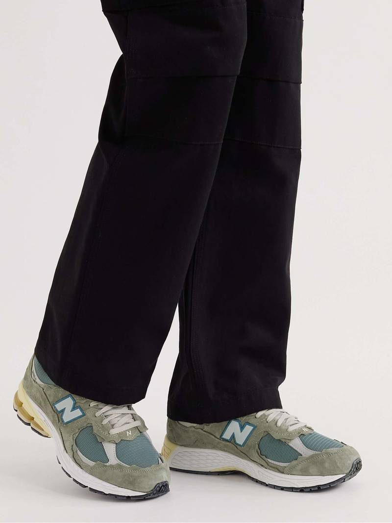 New Balance 2002R Leather-Trimmed Suede and Mesh Sneakers outlook