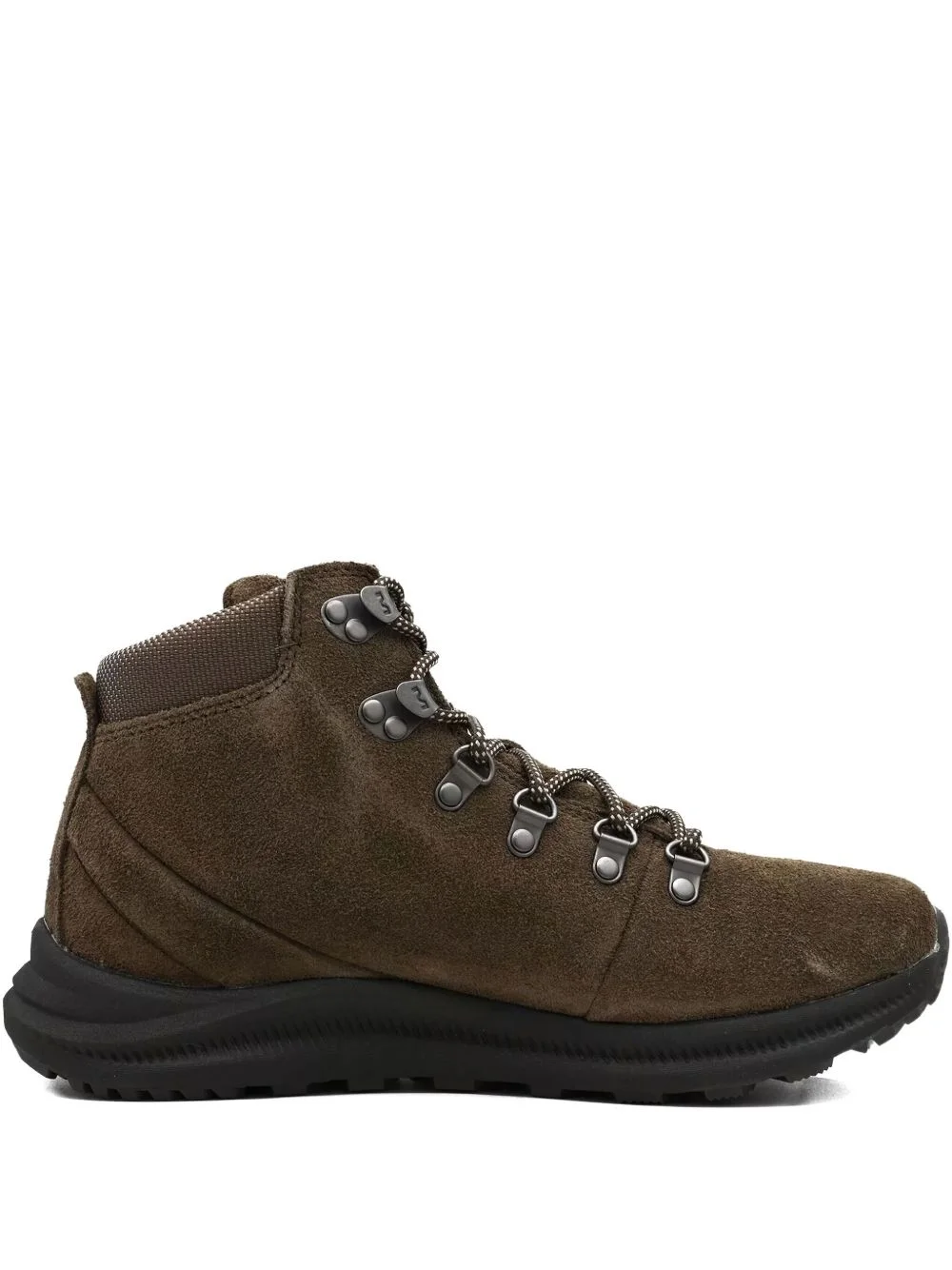 suede lace-up trainers - 1