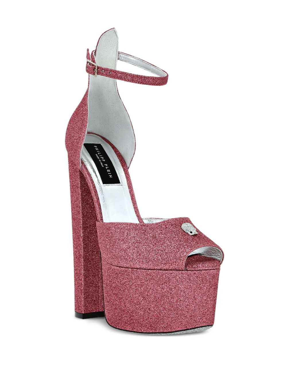120mm glittered platform sandals - 2