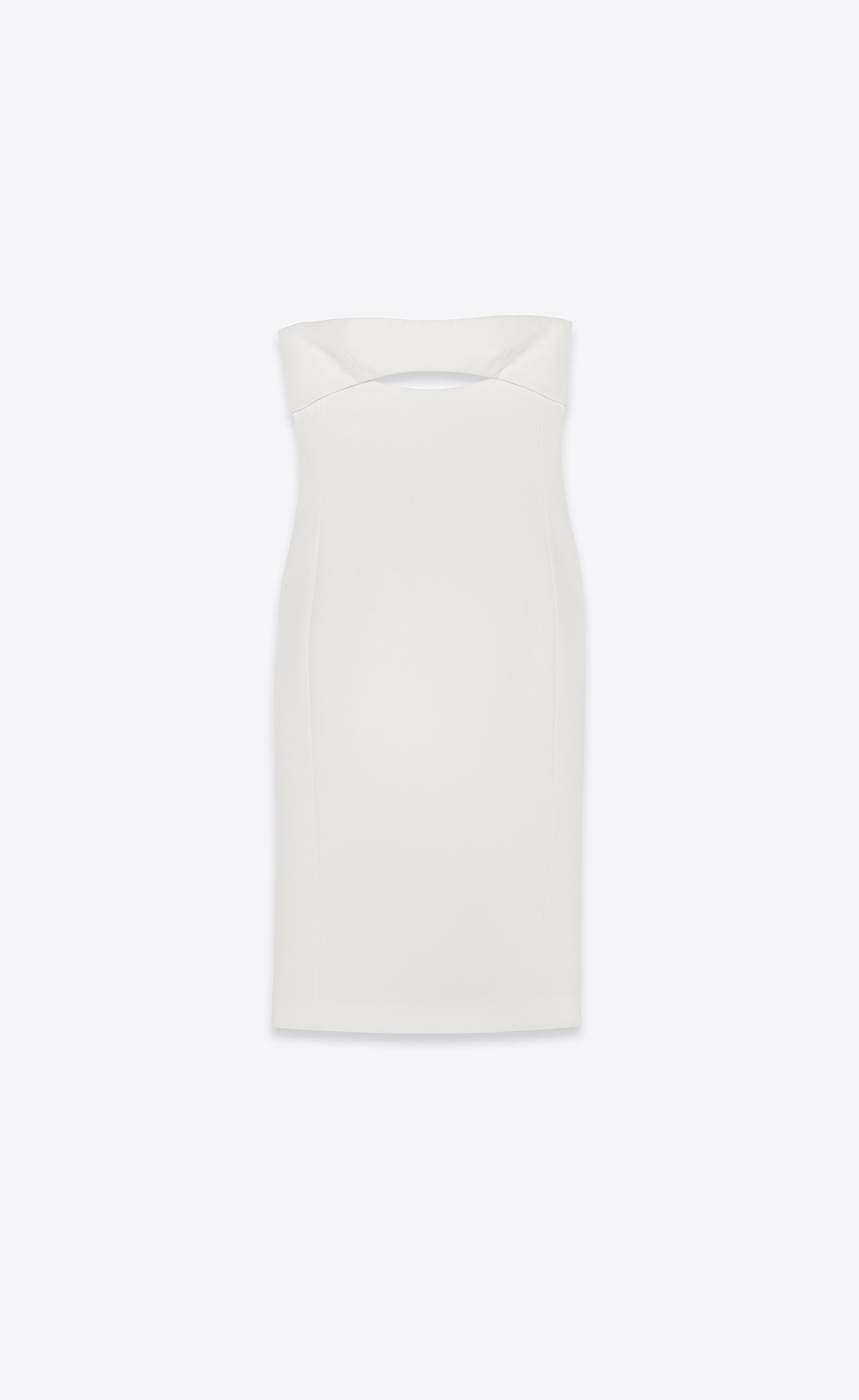 cut-out midi dress in satin crepe - 1